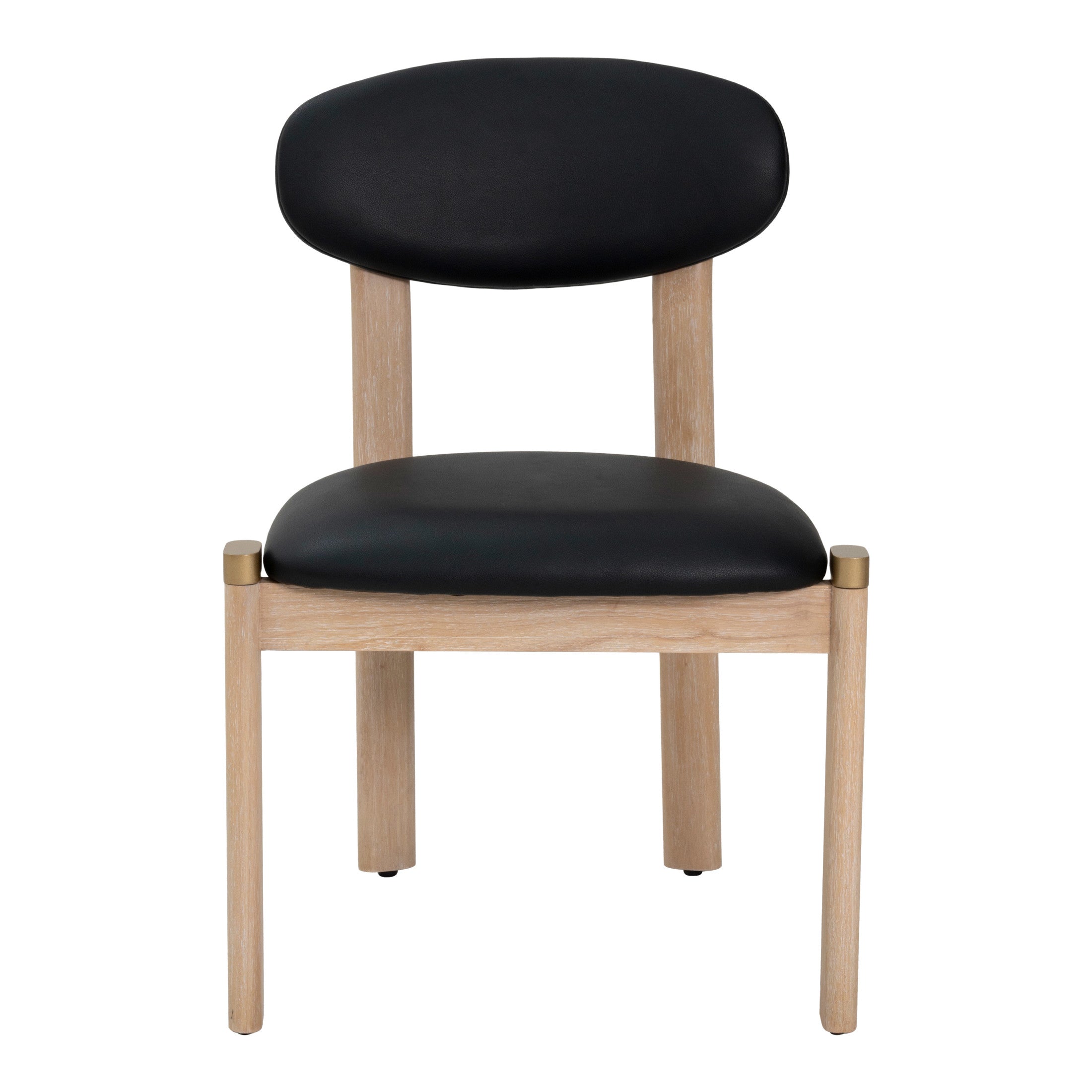 Rilou Dining Chair (Set of 2) Black & Natural