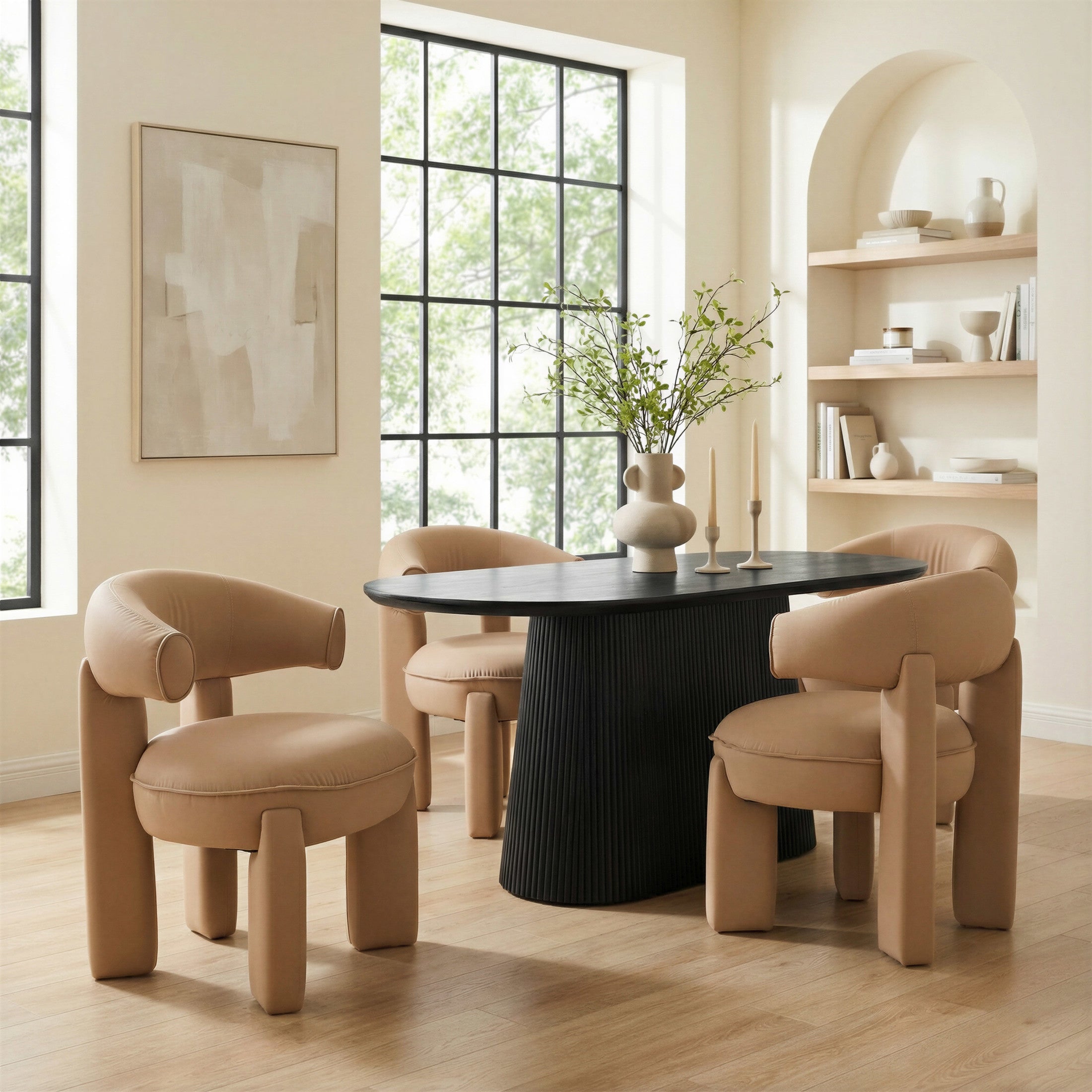 Sulco Dining Table Black