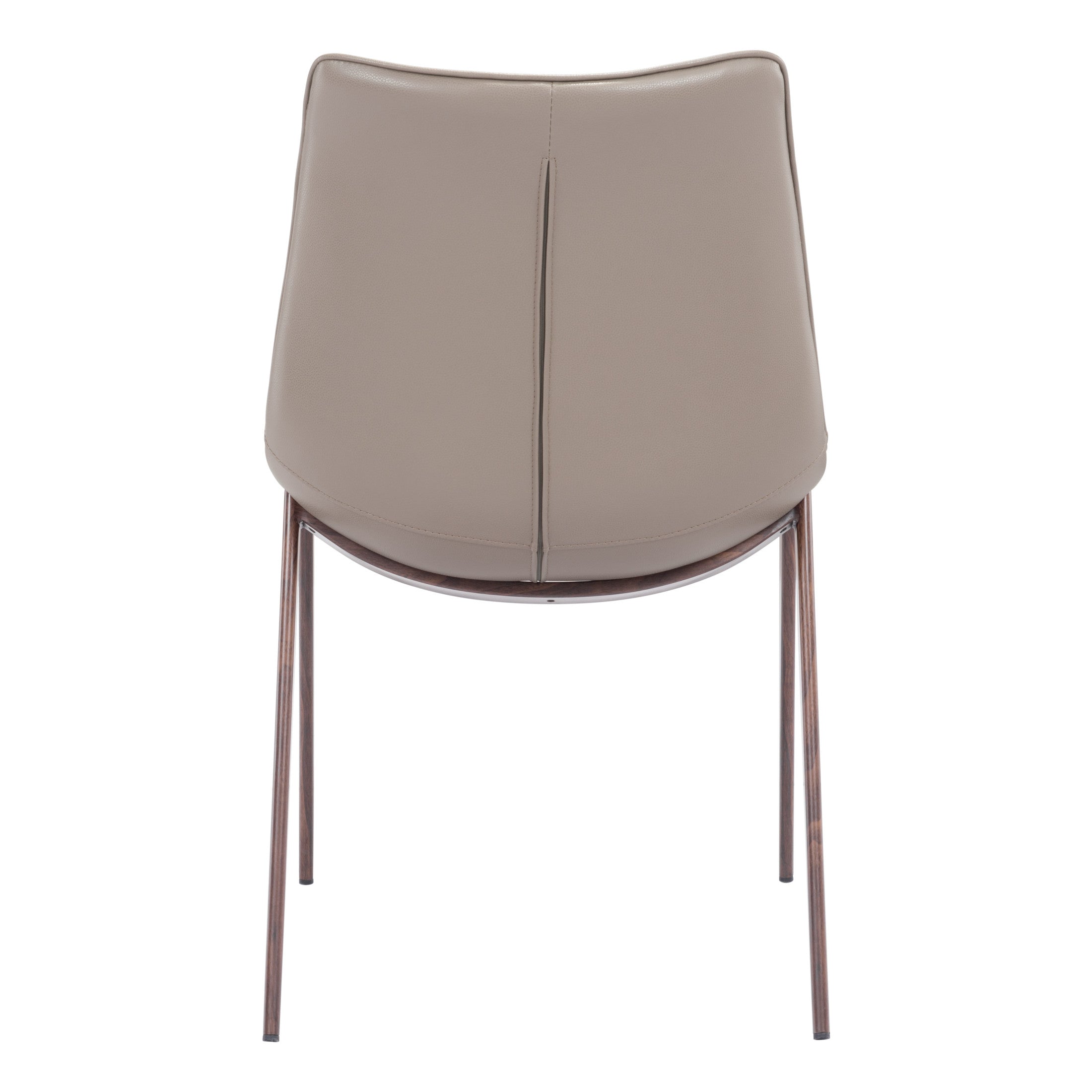 Magnus Dining Chair (Set of 2) Brown & Walnut