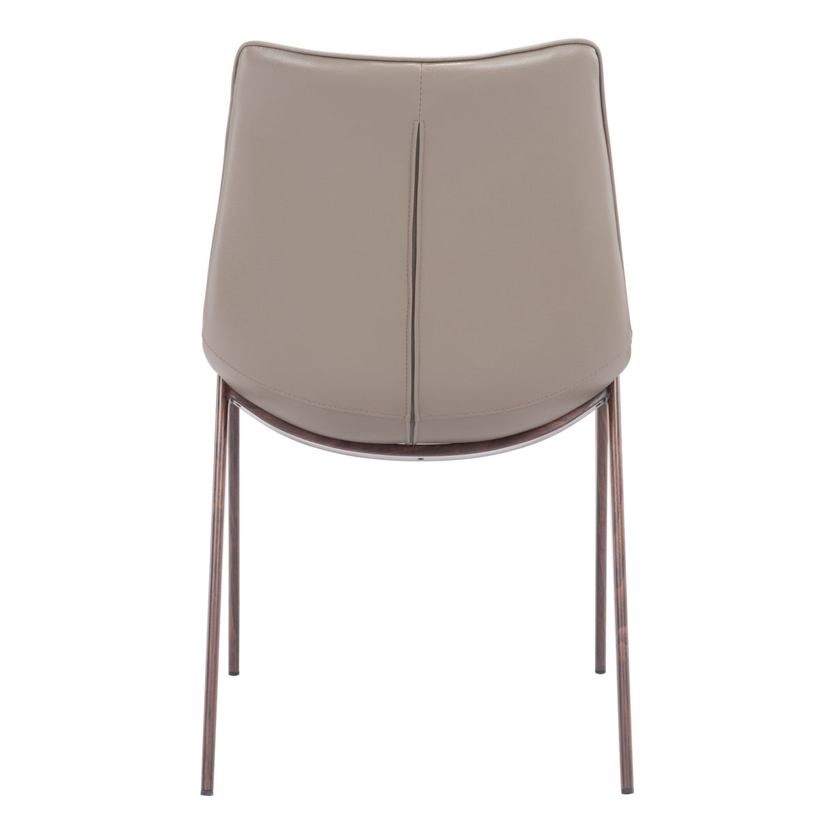 Magnus Dining Chair (Set of 2) Brown & Walnut