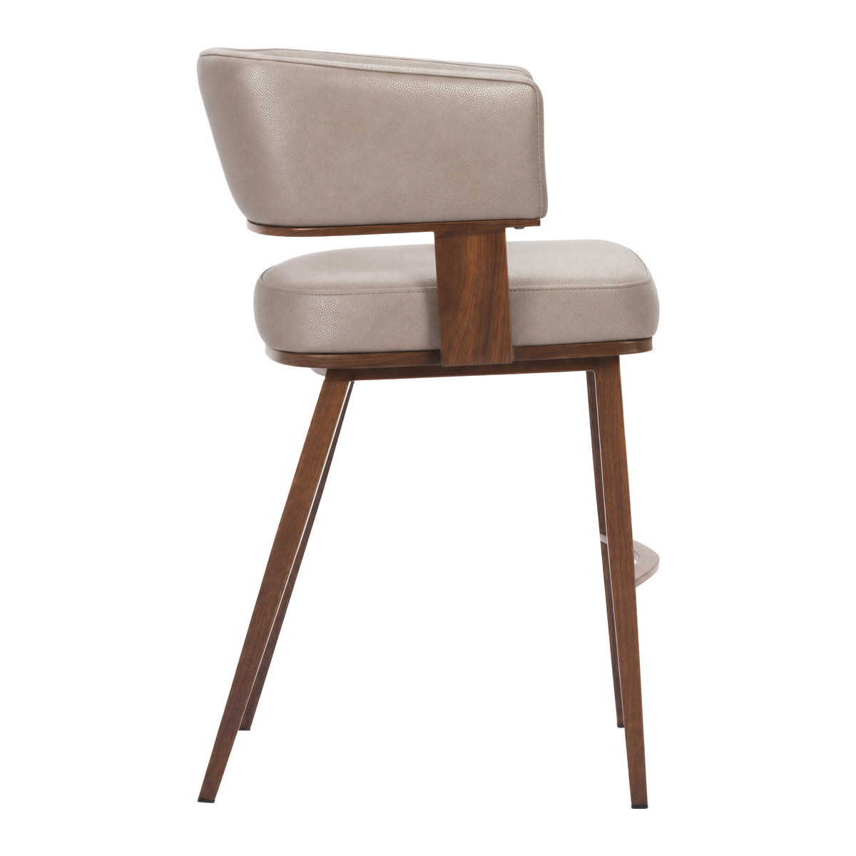 Poise Counter Stool Brown & Walnut