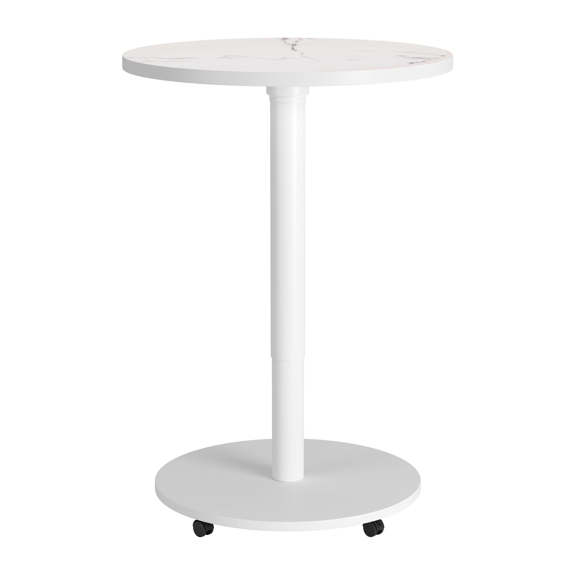 Mule Adjustable Bar Table White