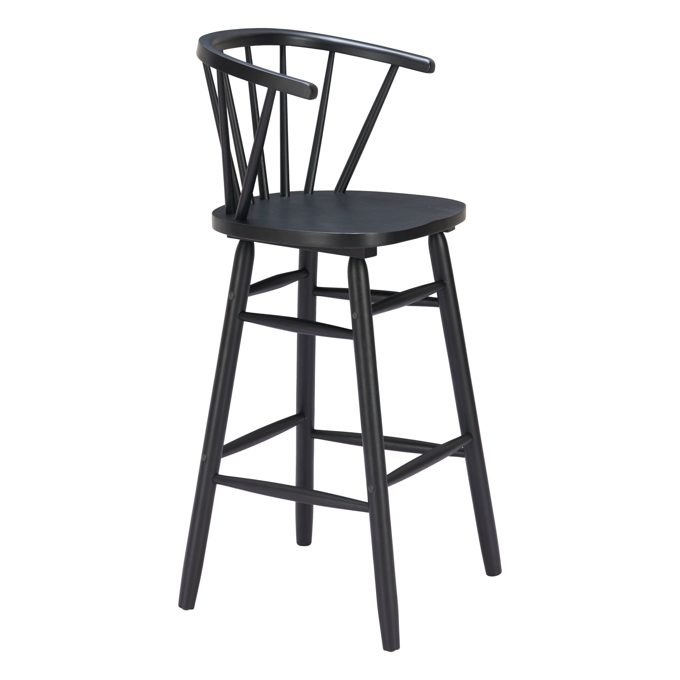 Stenger Barstool (Set of 2) Black