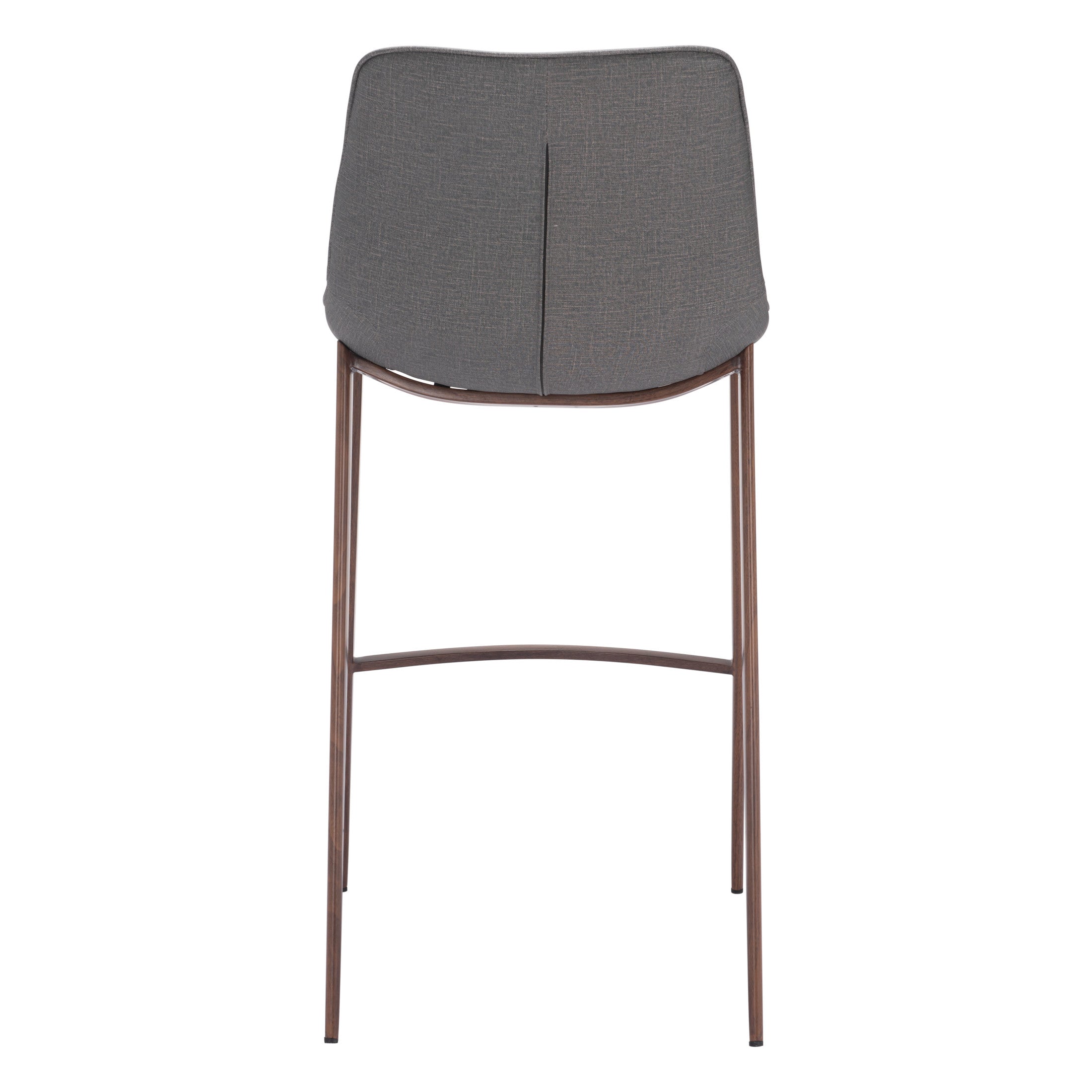 Magnus Barstool (Set of 2) Slate Gray & Walnut