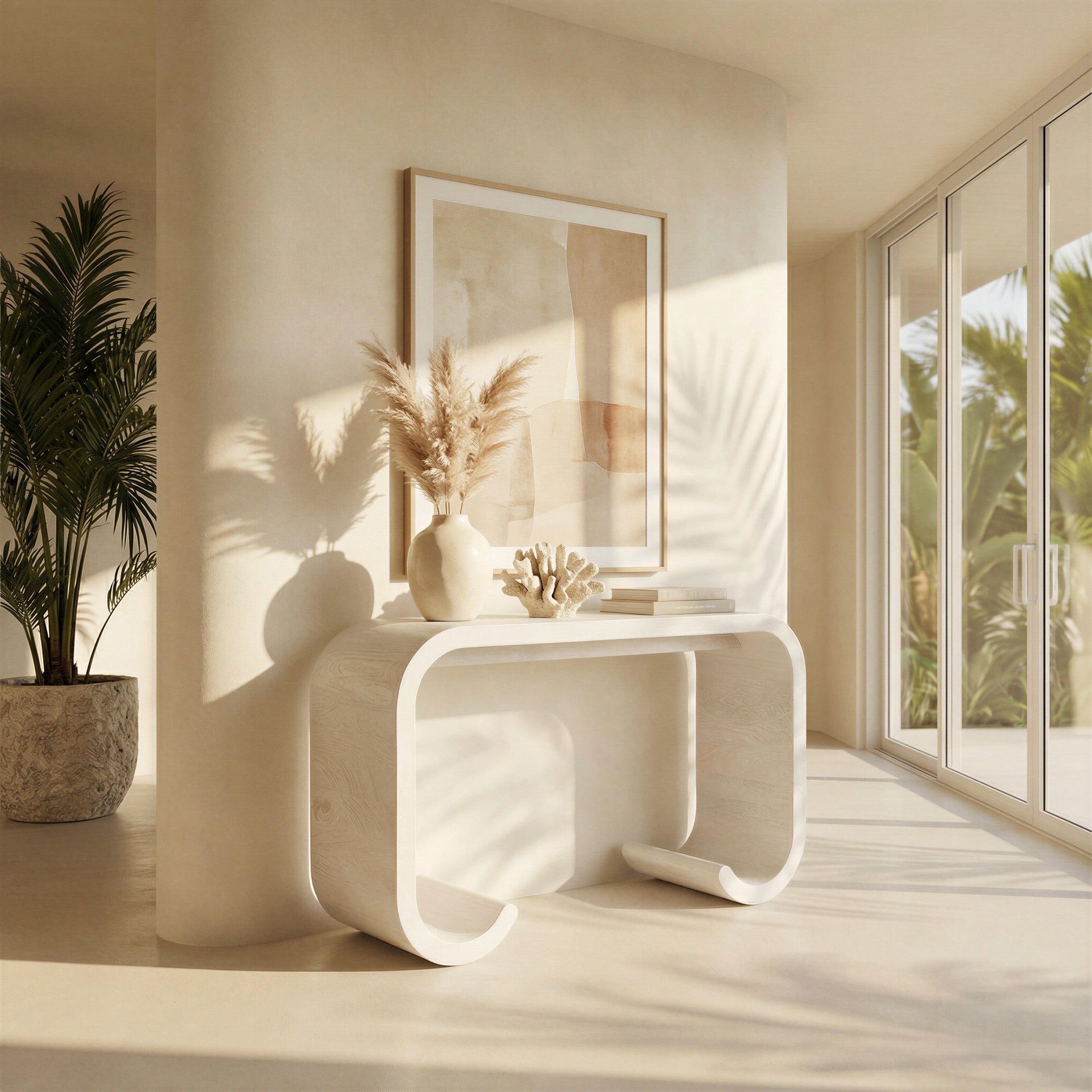 Dena Console Table Whitewashed