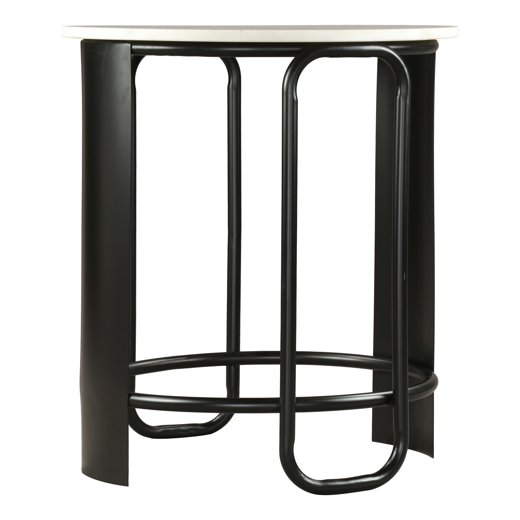 Obel Side Table White & Black