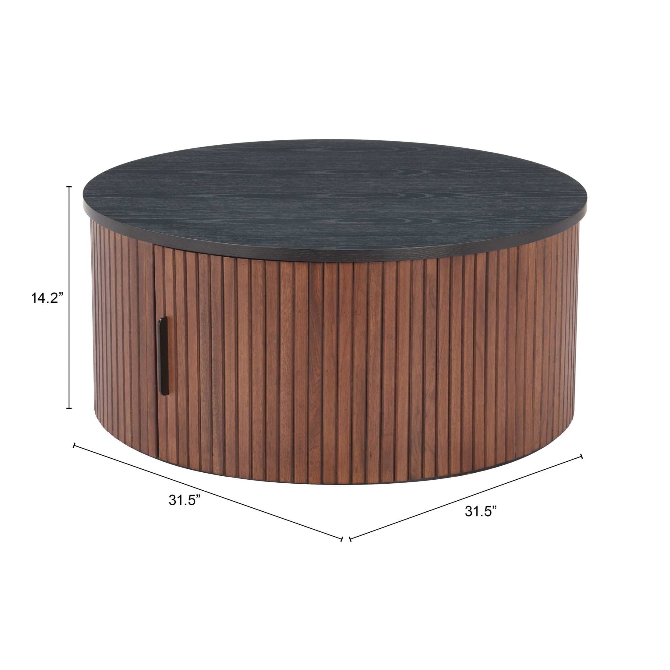 Nejaus Coffee Table Black & Walnut