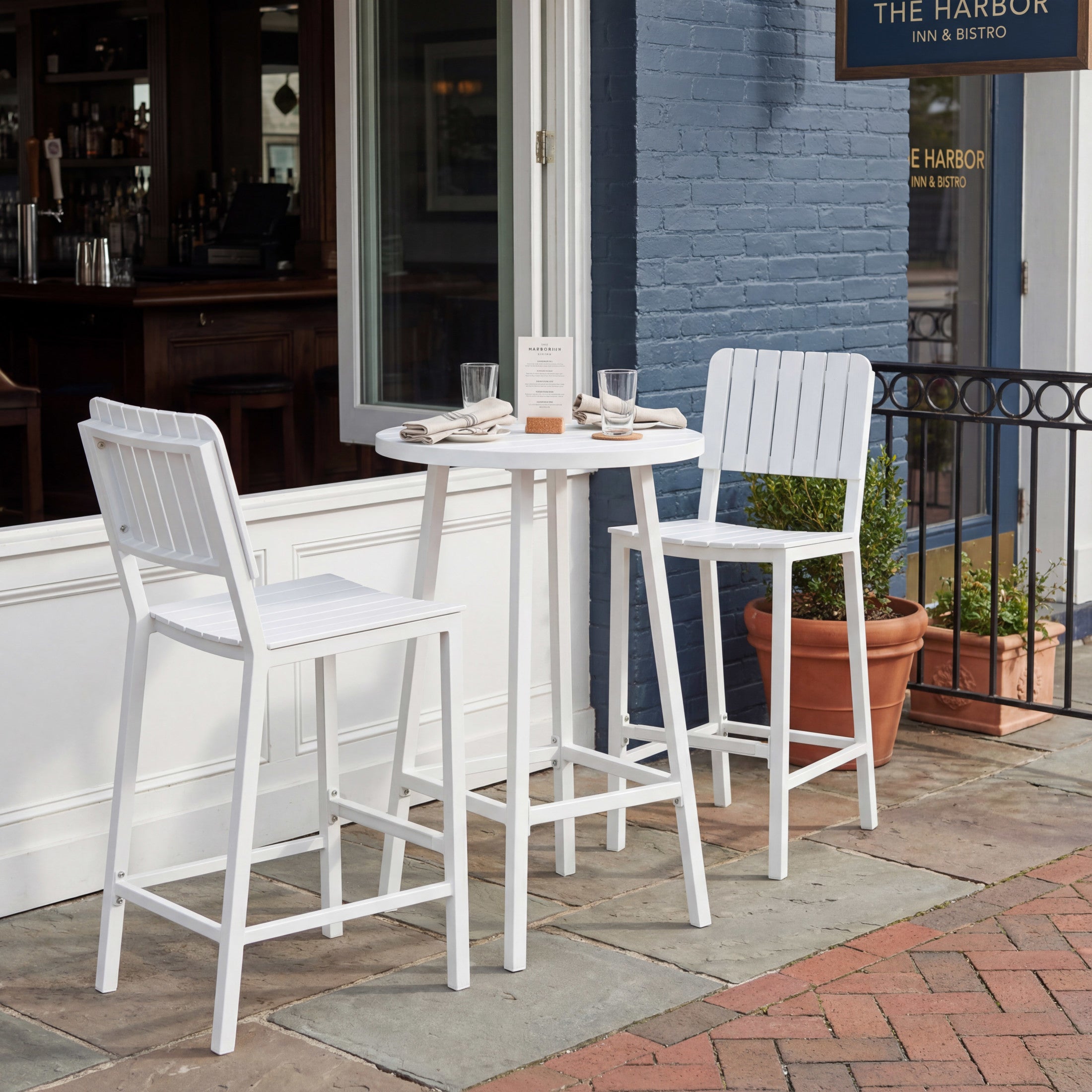 Kayu Barstool White