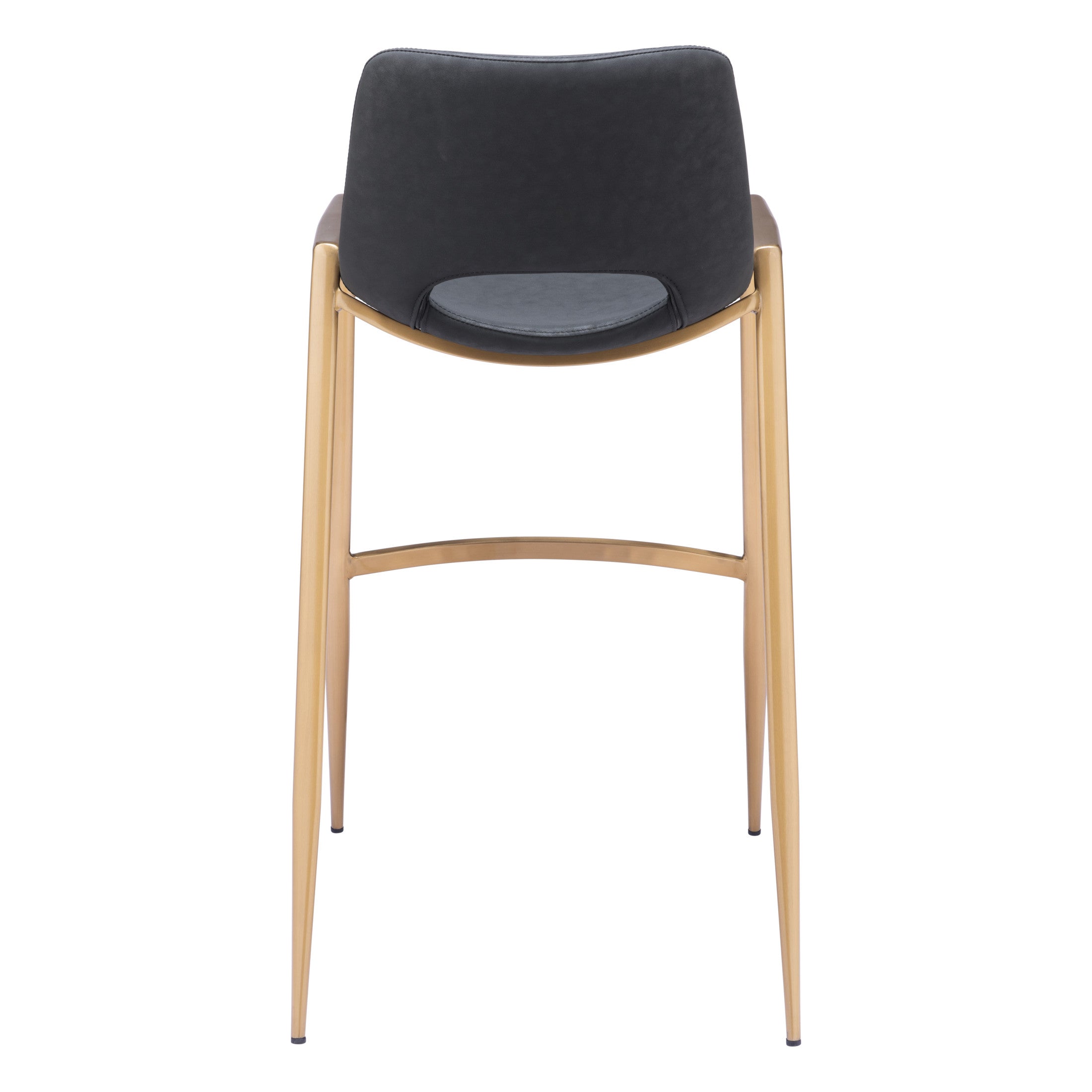 Desi Barstool (Set of 2) Black & Gold