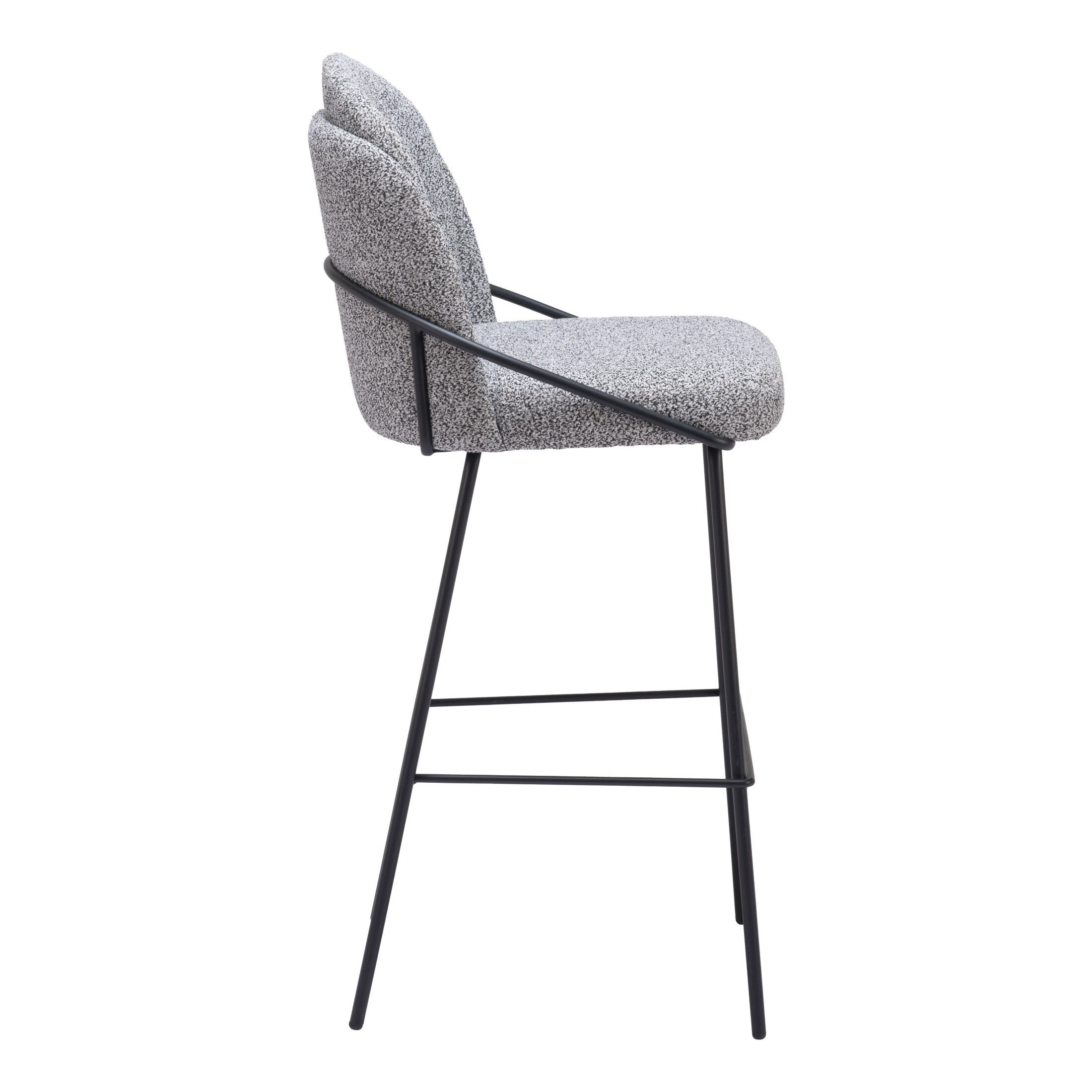 Jambi Barstool (Set of 2) Black & White
