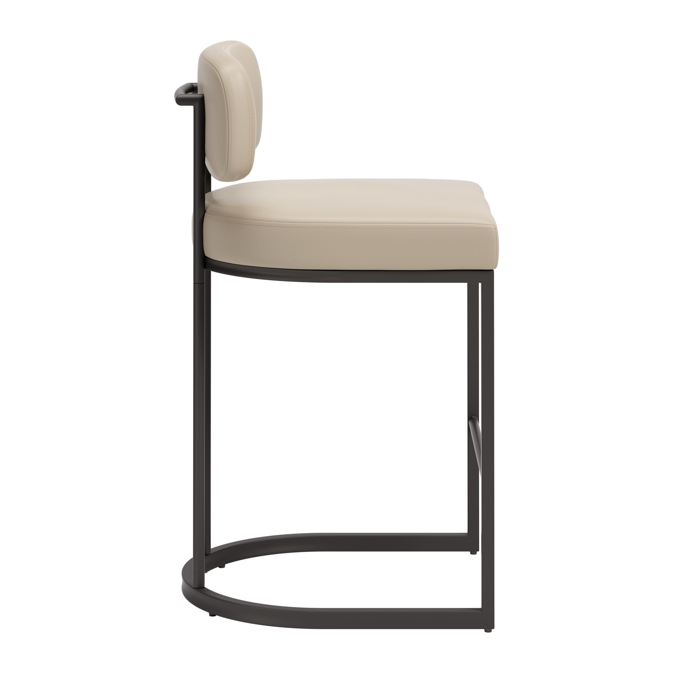 Velar Counter Stool (Set of 2) Beige & Gray