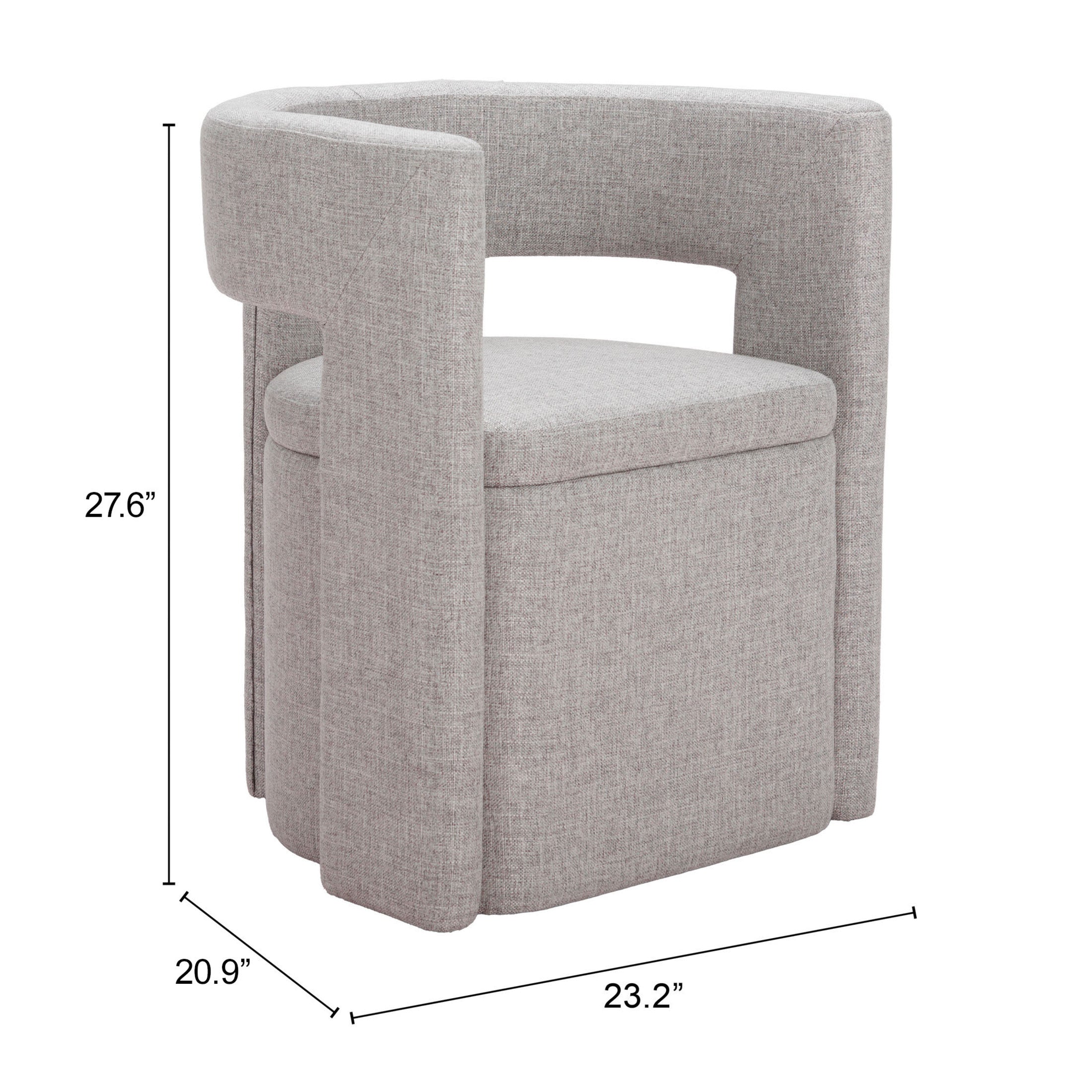 Papua Dining Chair Gray