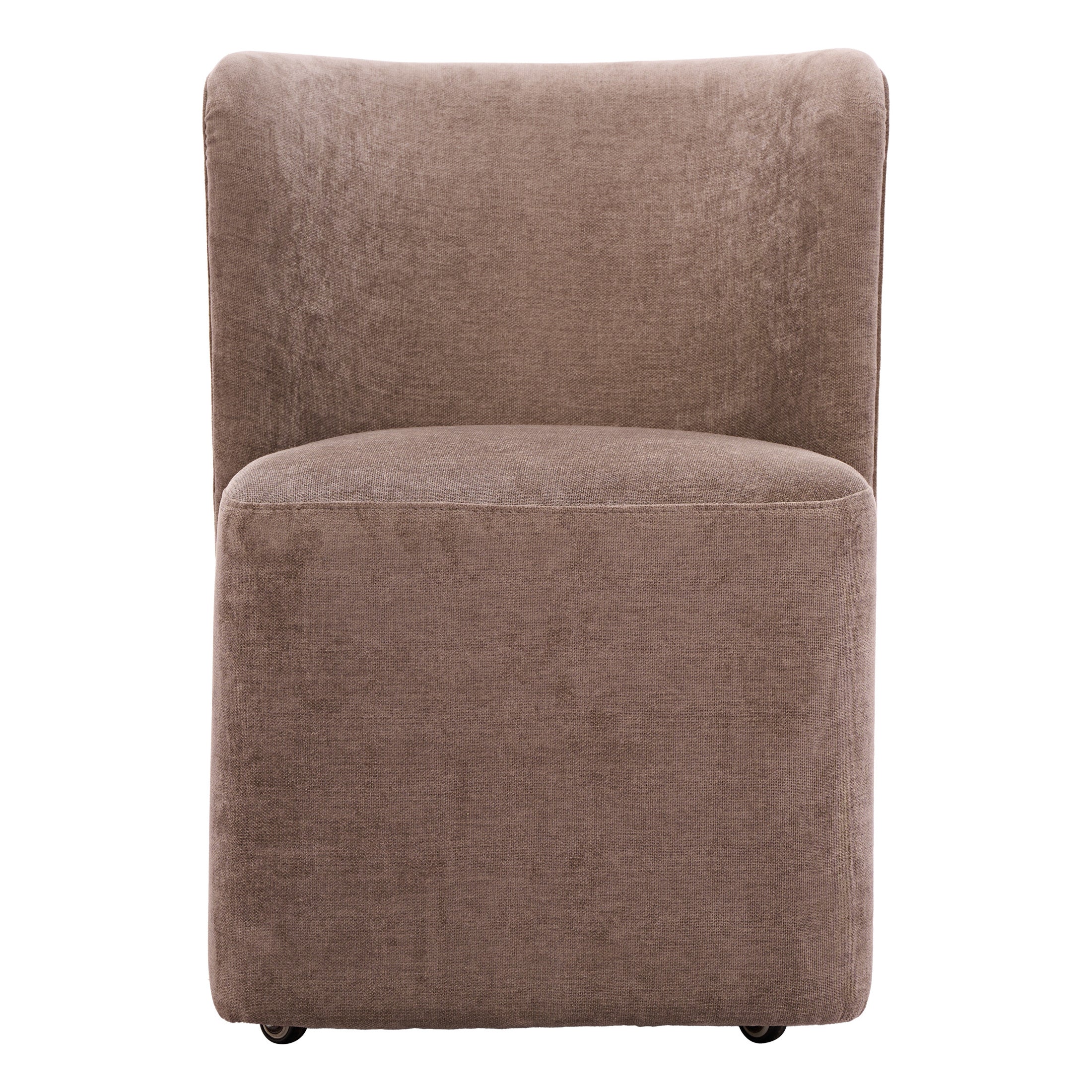 Bambun Dining Chair with Wheels Taupe