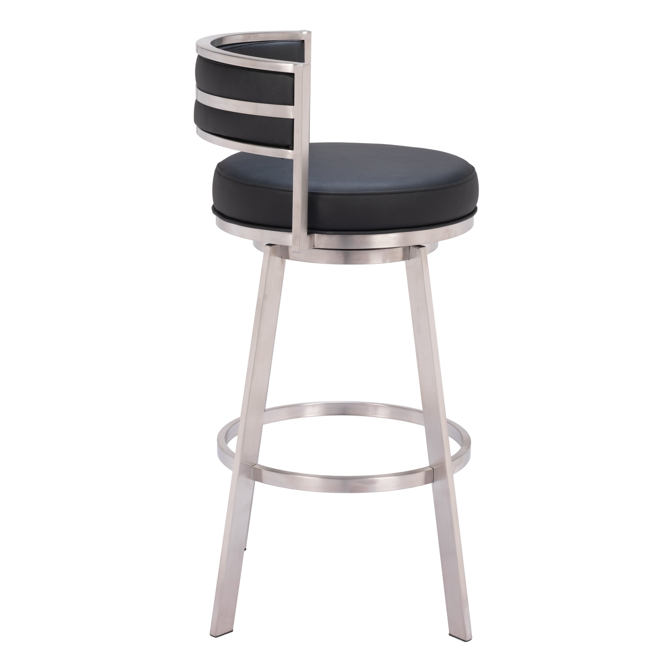 Gimsby Swivel Barstool Black