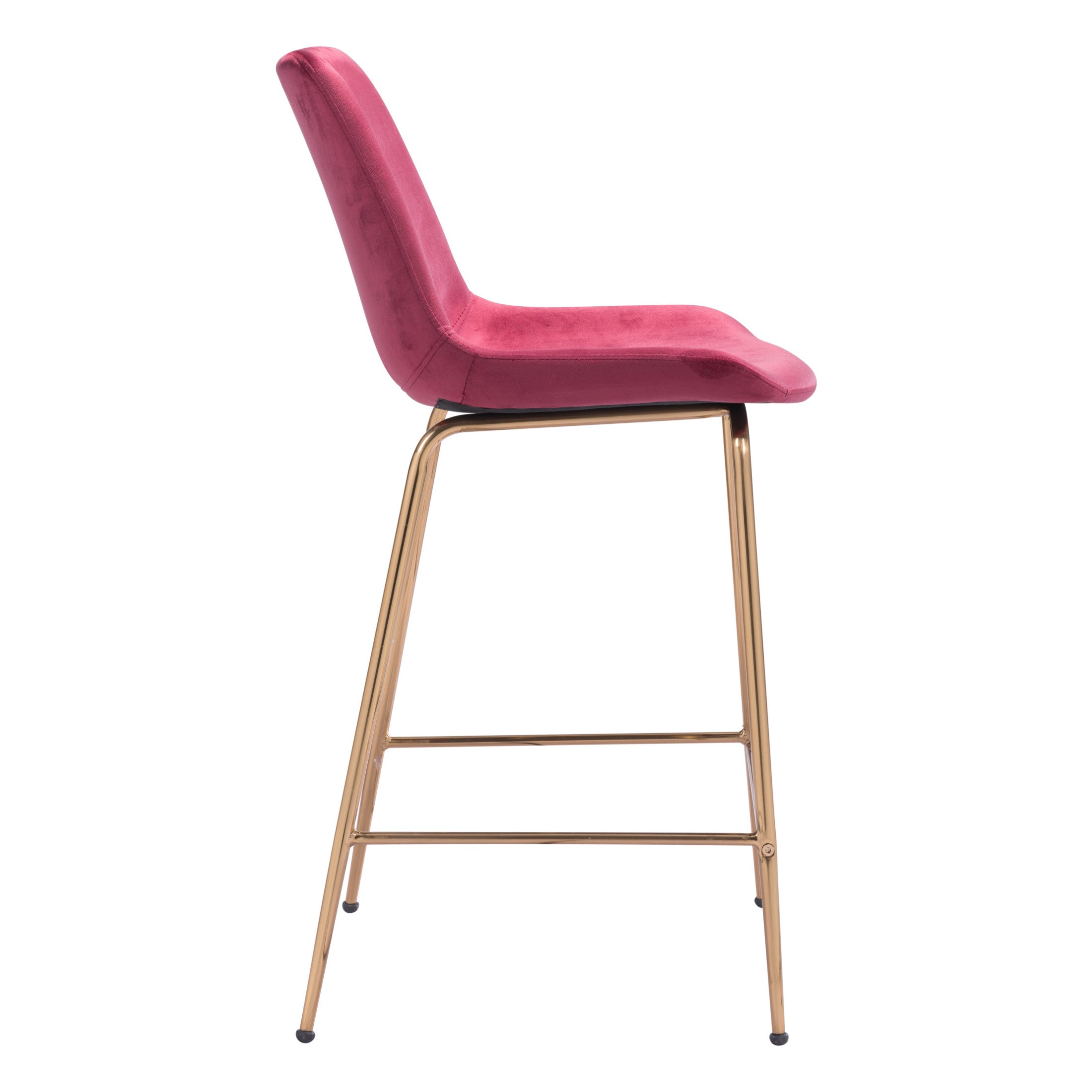 Tony Counter Stool Red & Gold