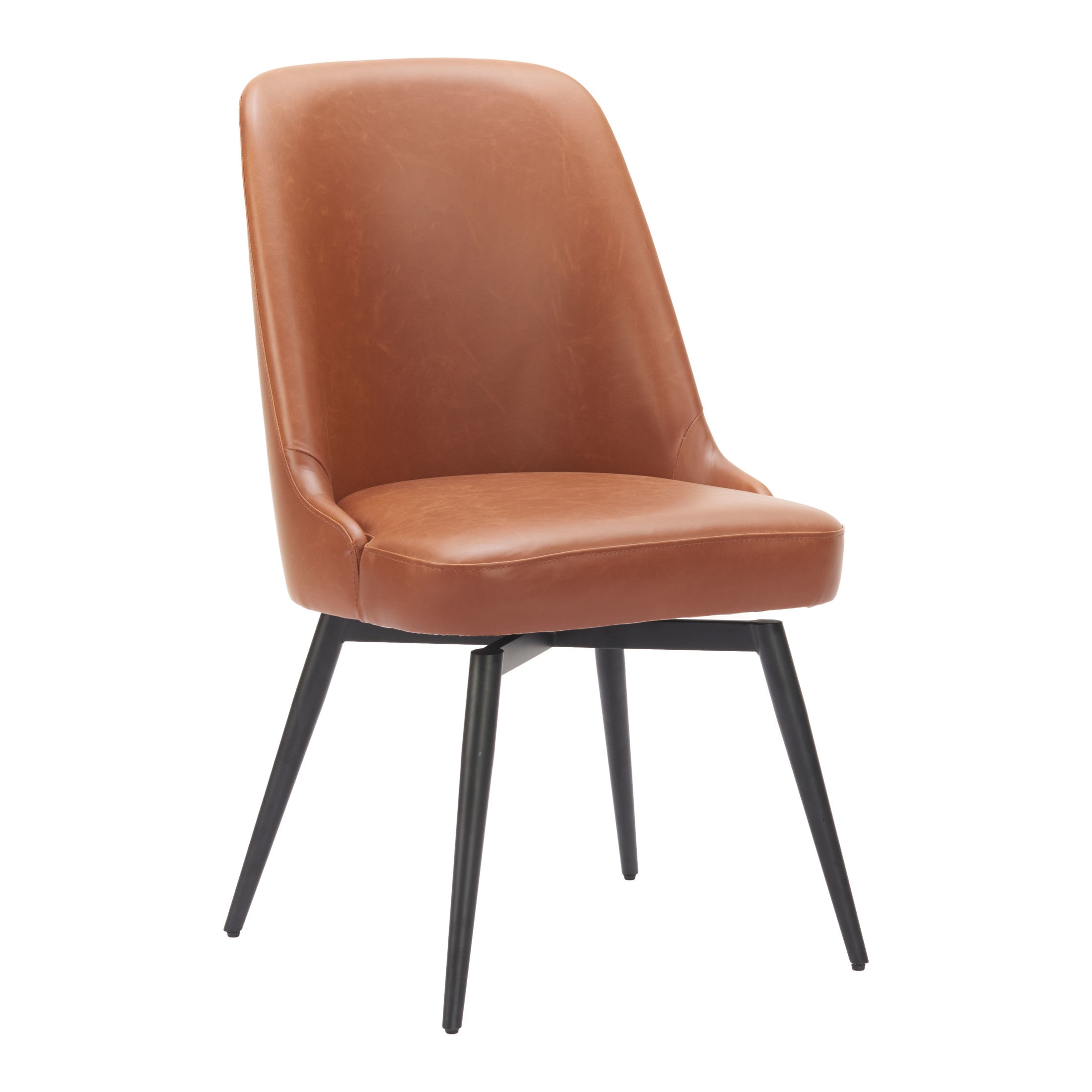 Keppel Swivel Dining Chair (Set of 2) Brown