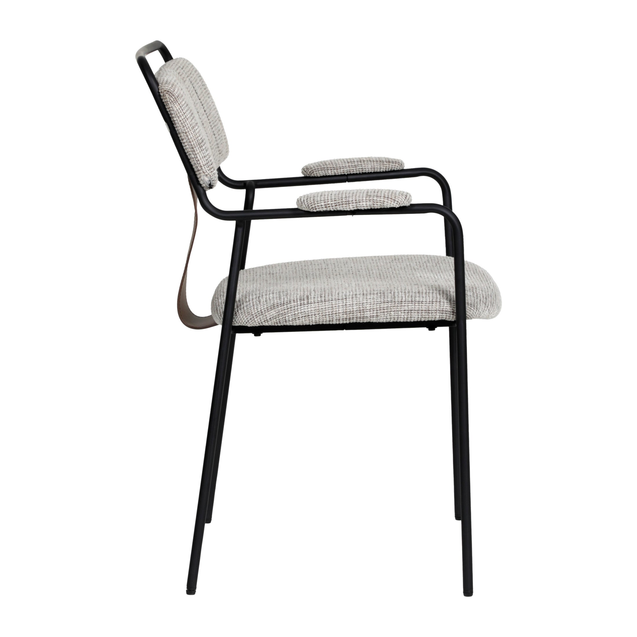 Couva Dining Chair (Set of 2) Gray Tweed