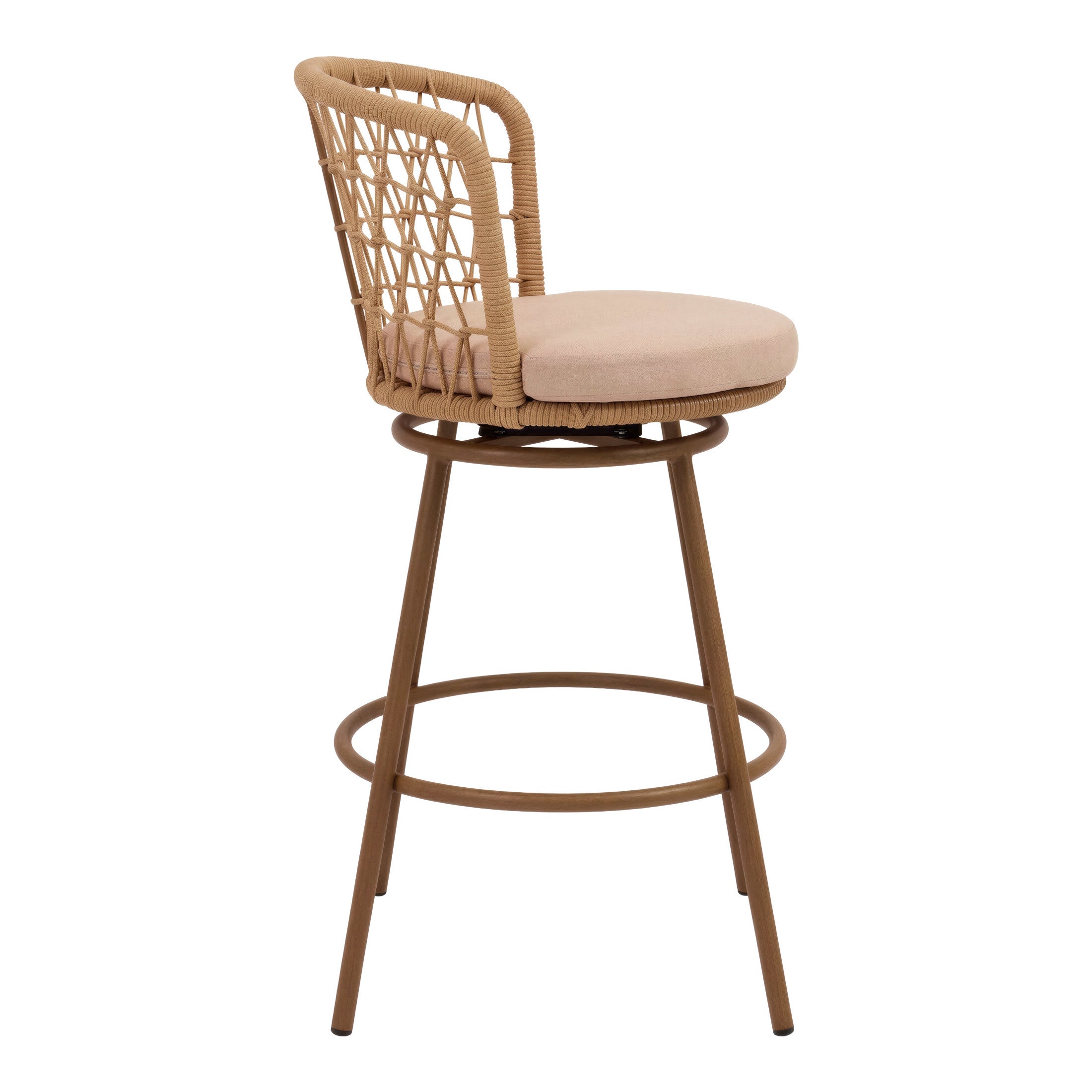 Islamorada Swivel Barstool Brown