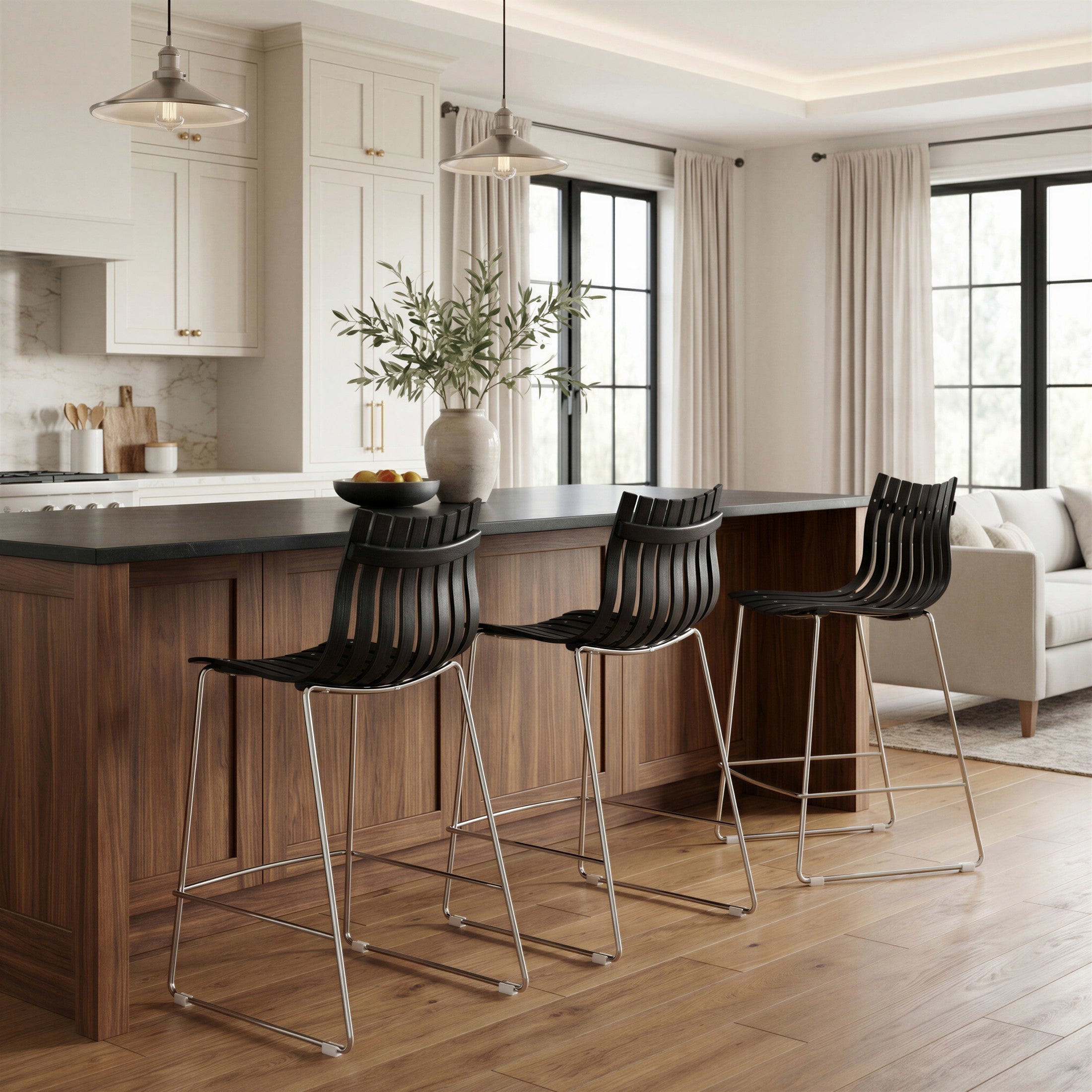Beaufort Counter Stool (Set of 2) Black
