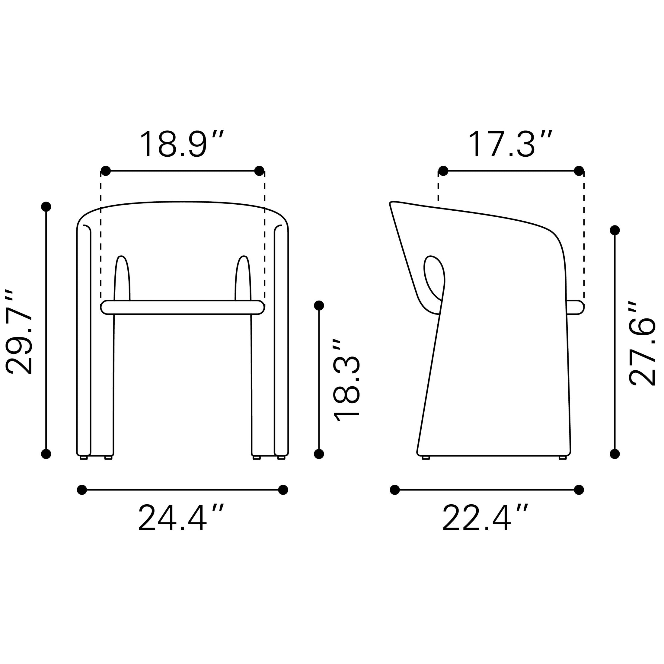 Rosyth Dining Chair Slate Gray
