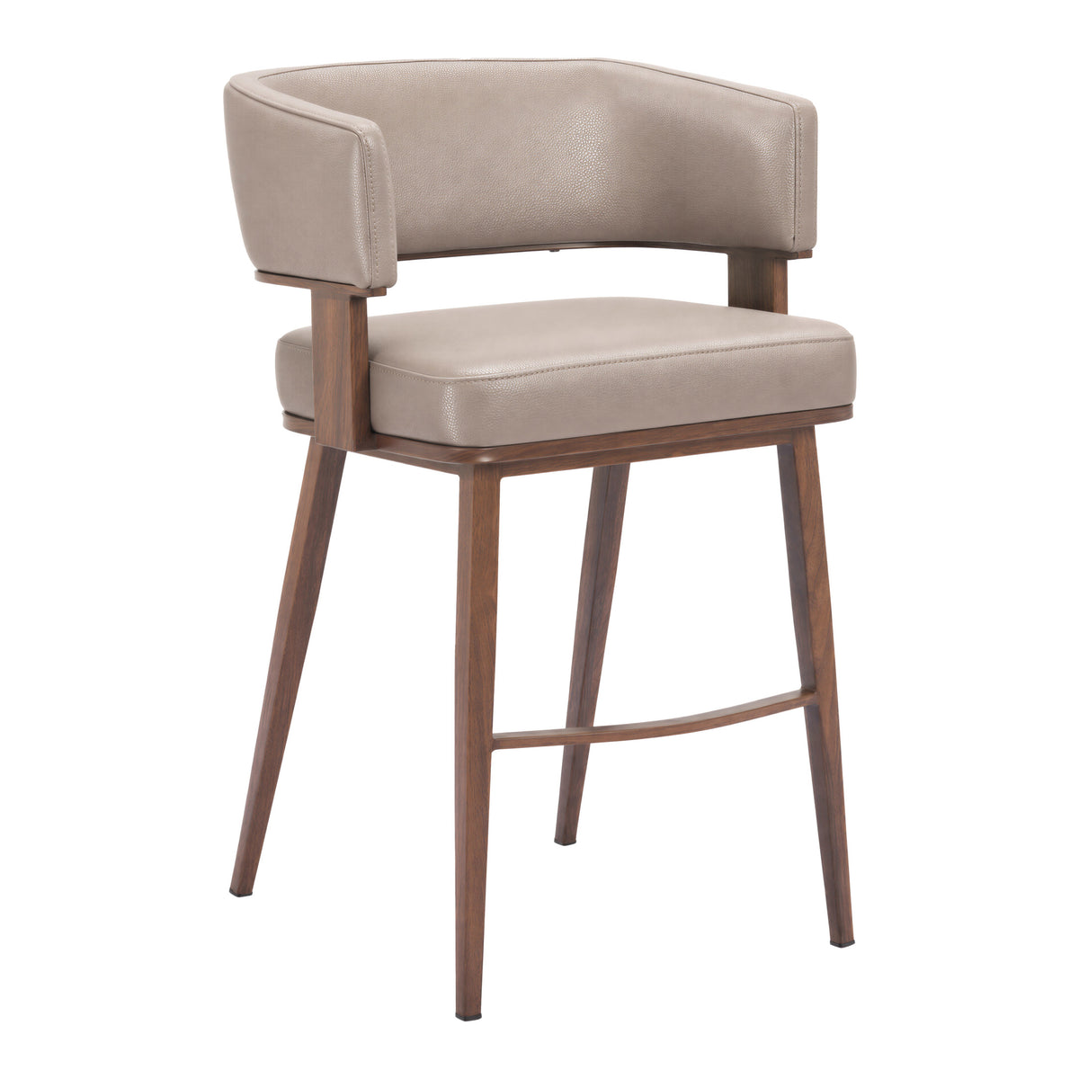 Poise Counter Stool Brown & Walnut