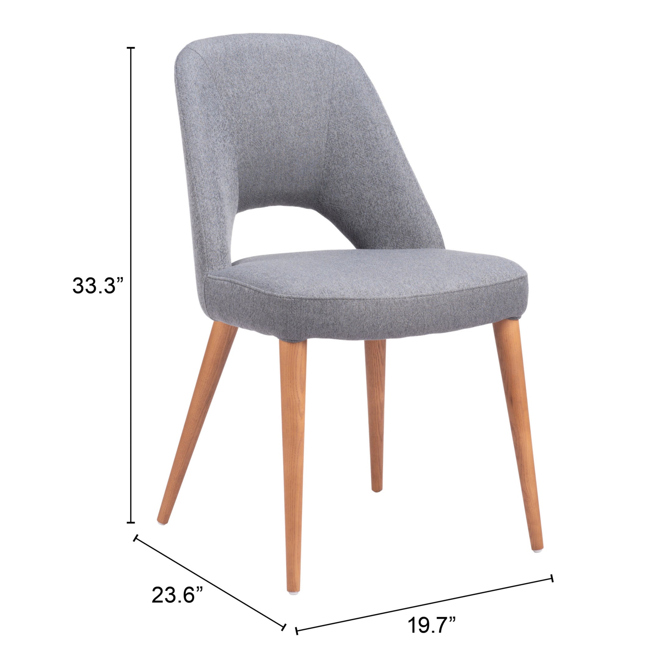 Leith Dining Chair (Set of 2) Gray