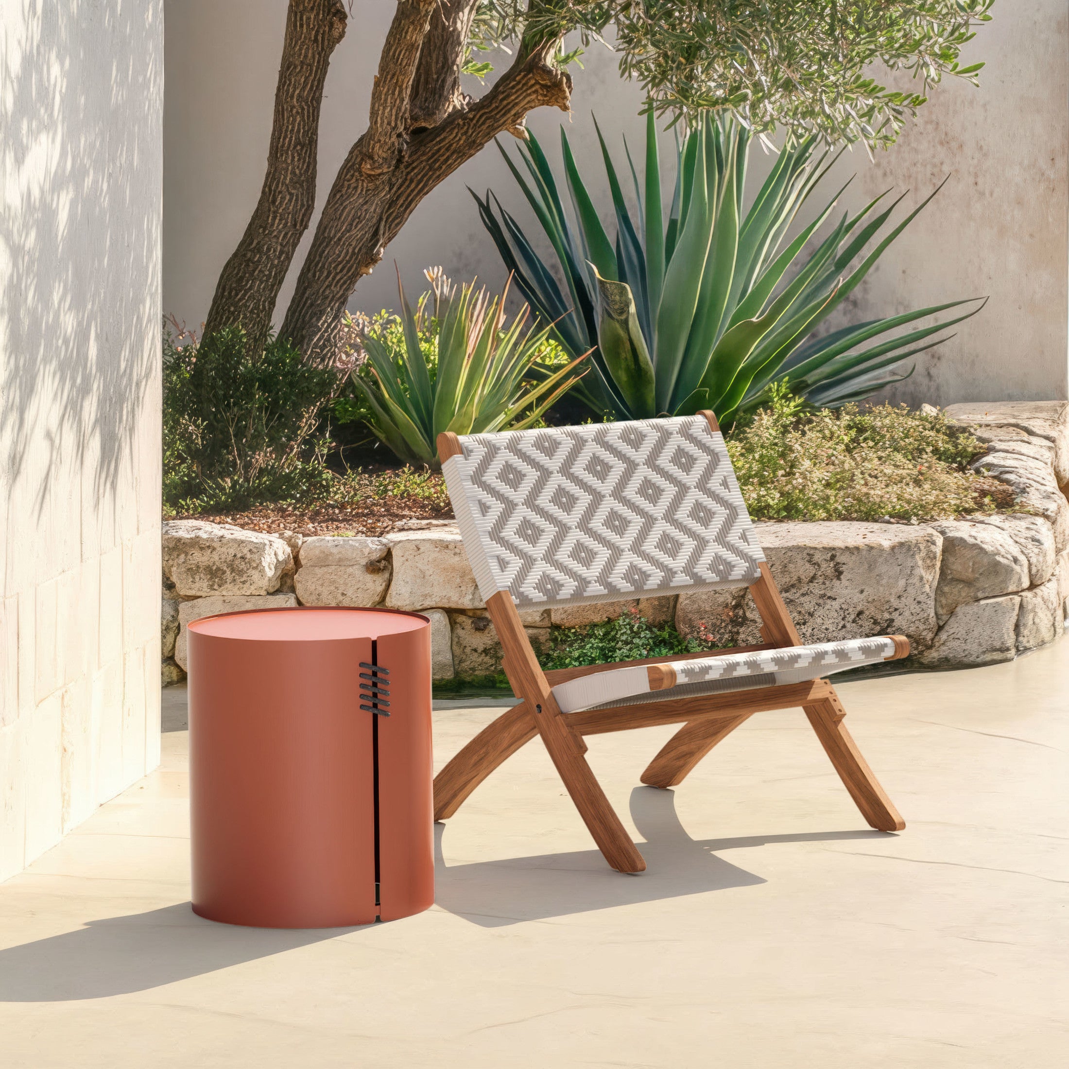 Bayu Side Table Brown