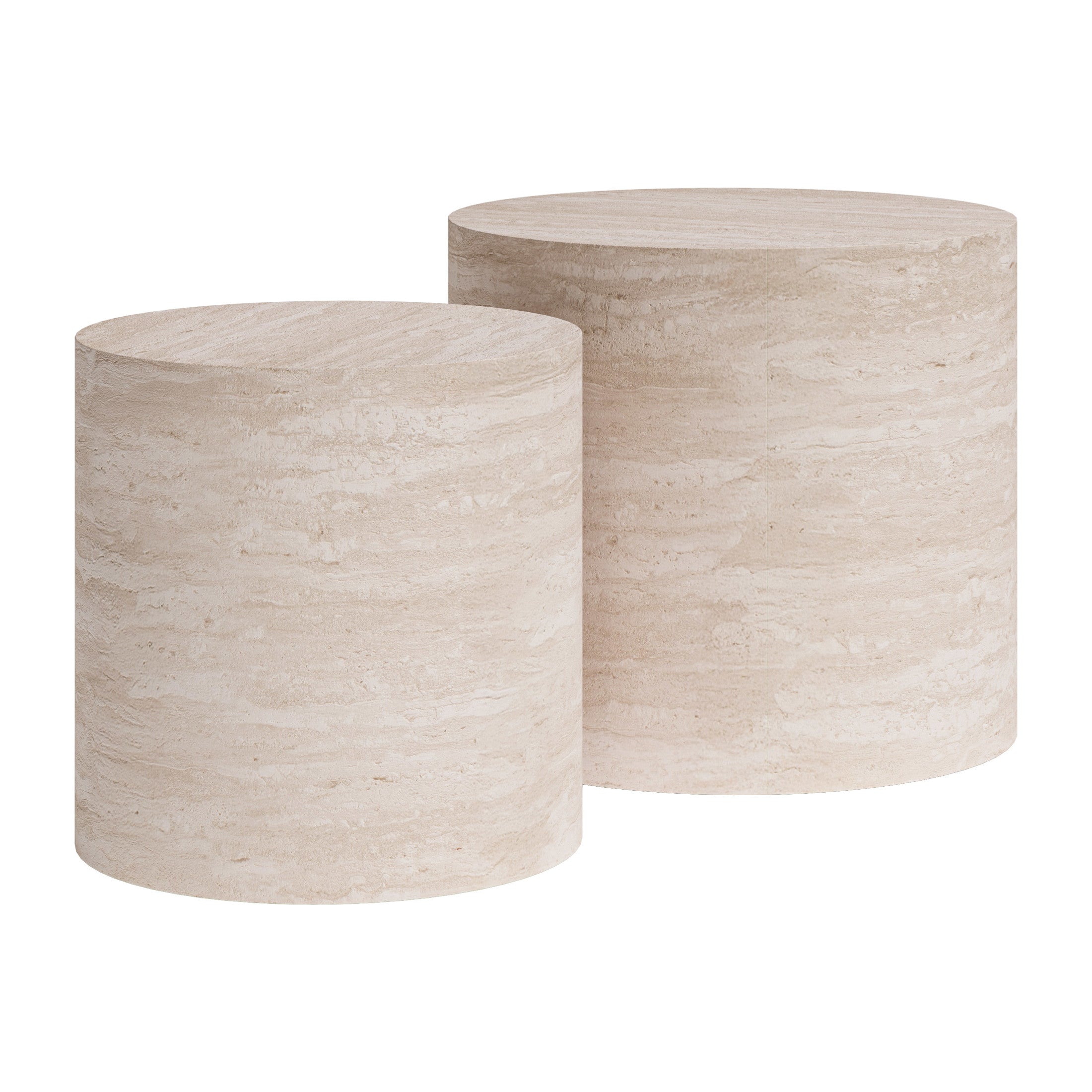 Carzo Coffee Table Set (2-Piece) Stone Beige