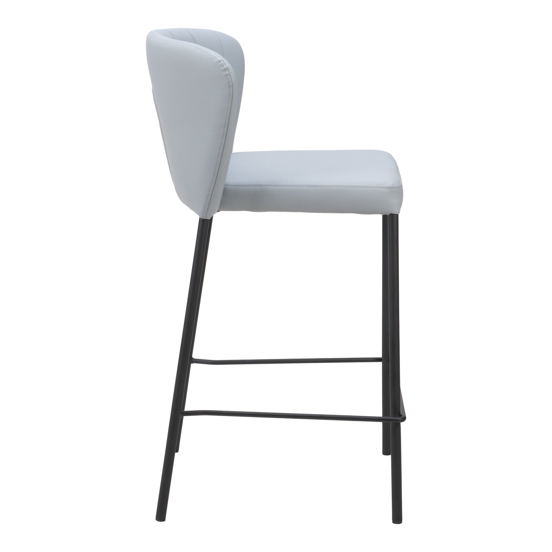 Linz Counter Stool (Set of 2) Gray