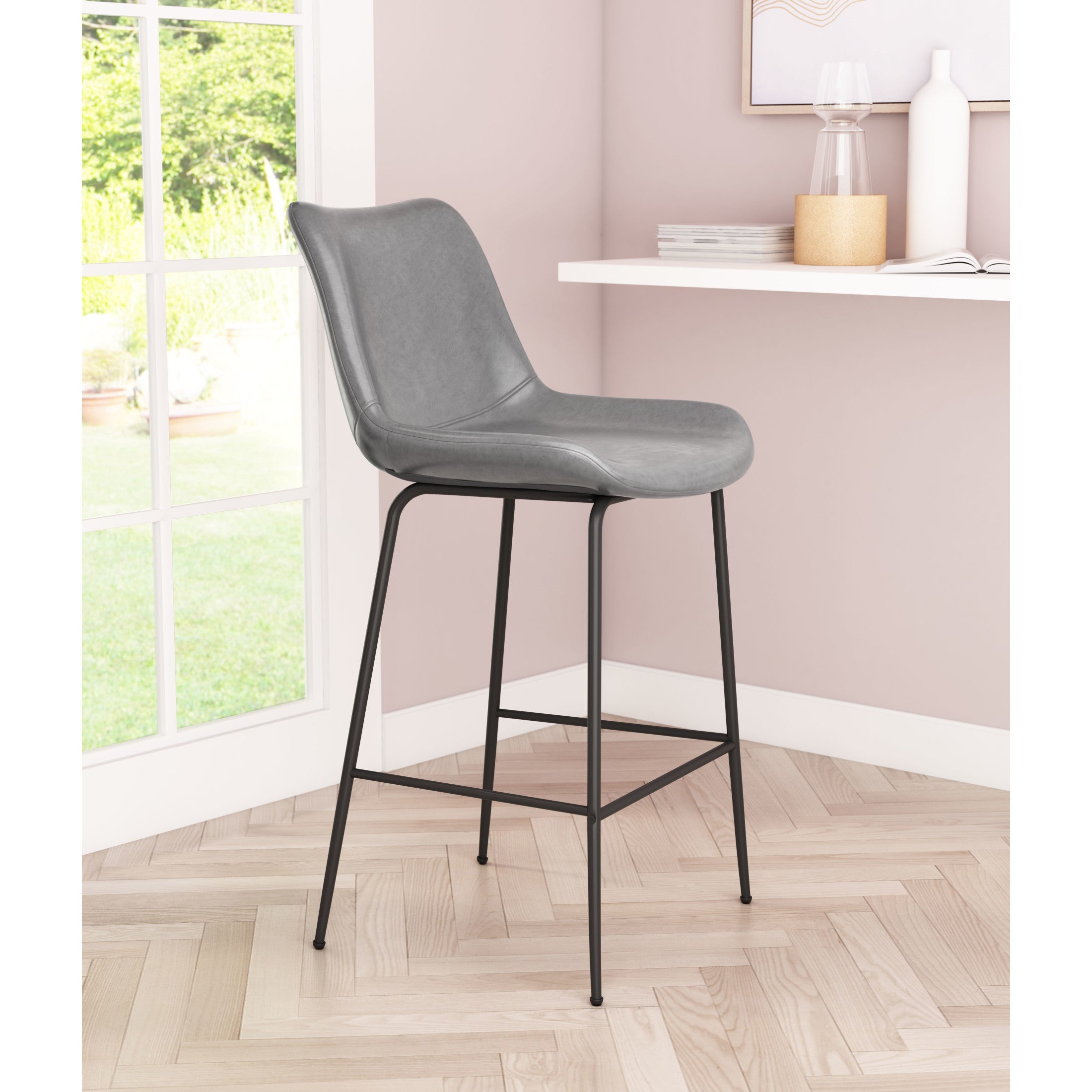 Byron Counter Stool Gray