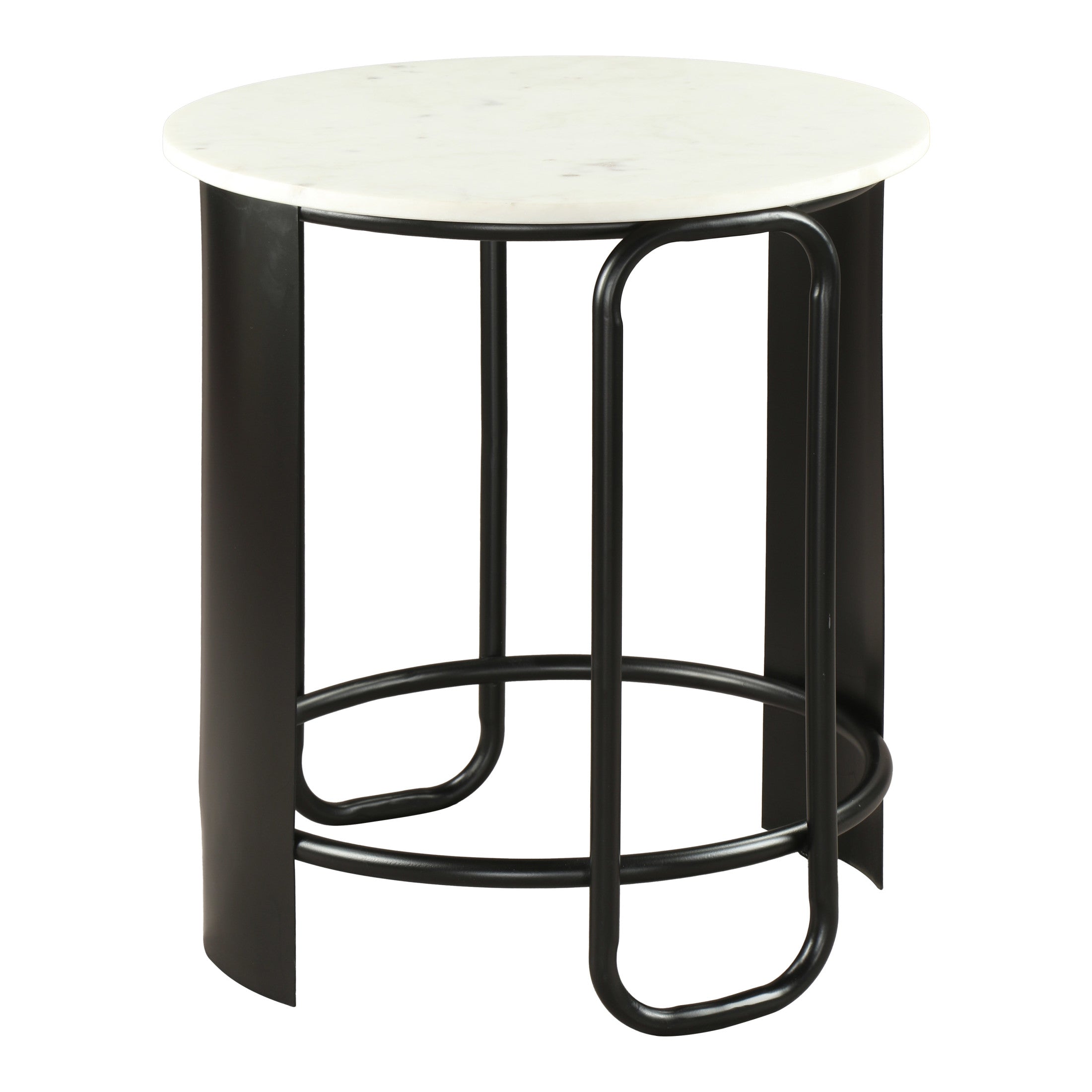 Obel Side Table White & Black