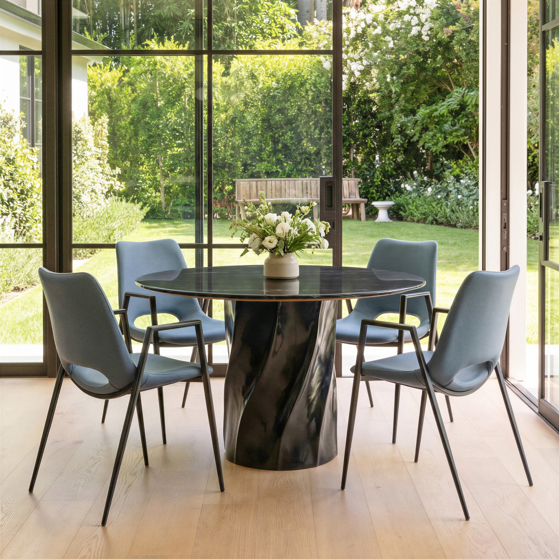 Desi Dining Chair (Set of 2) Azure Gray