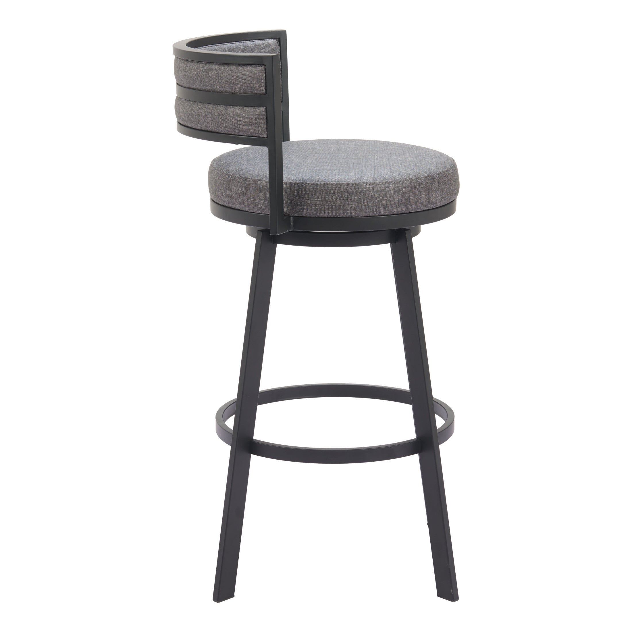 Gimsby Swivel Barstool Gray