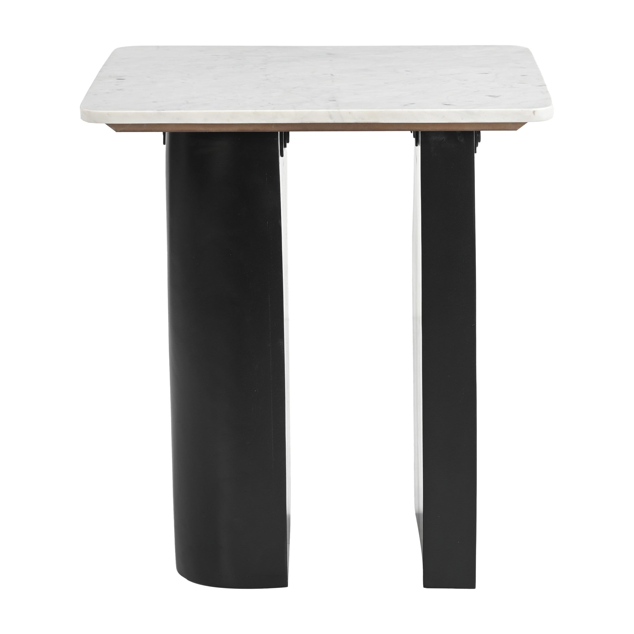 Fiora Side Table White & Black