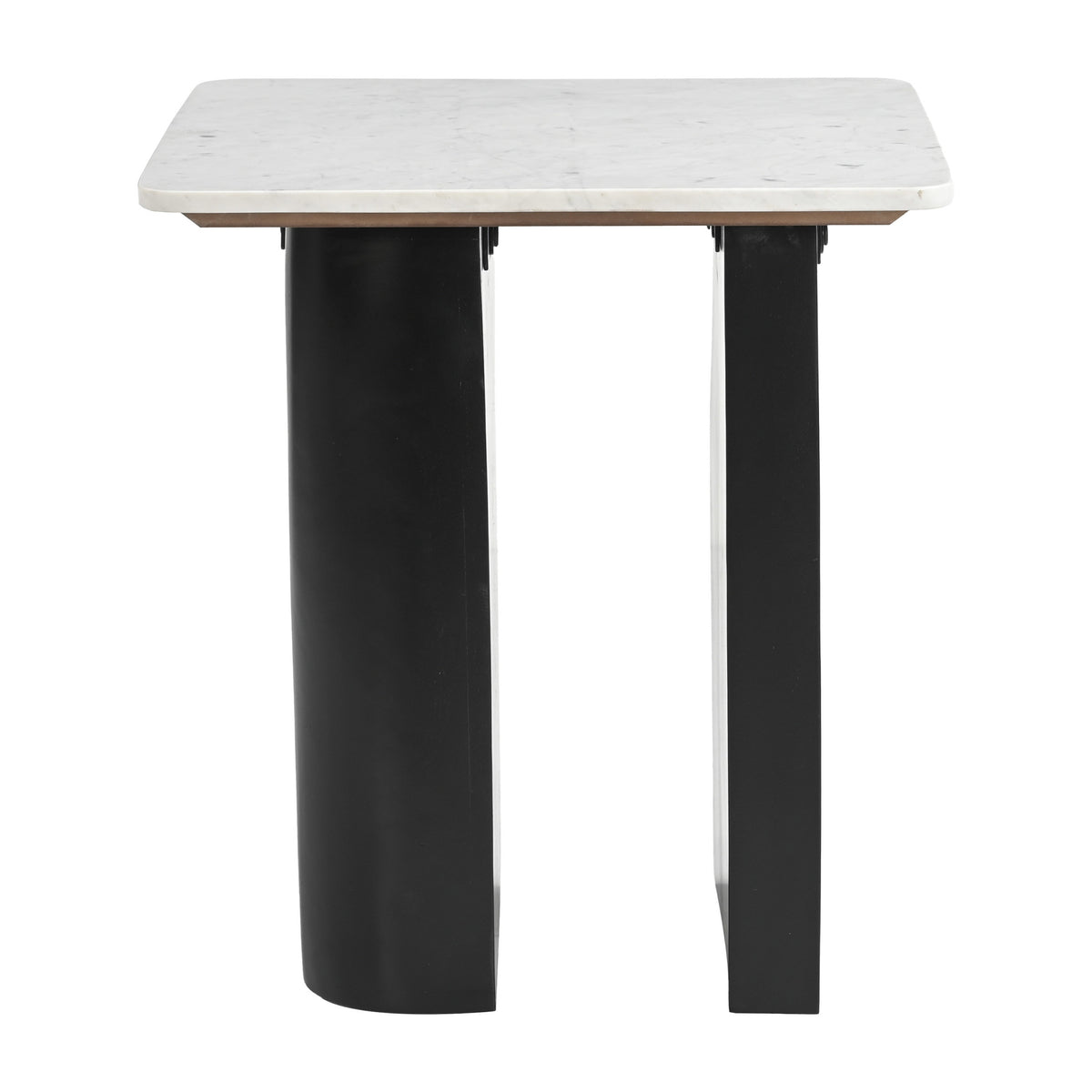 Fiora Side Table White & Black