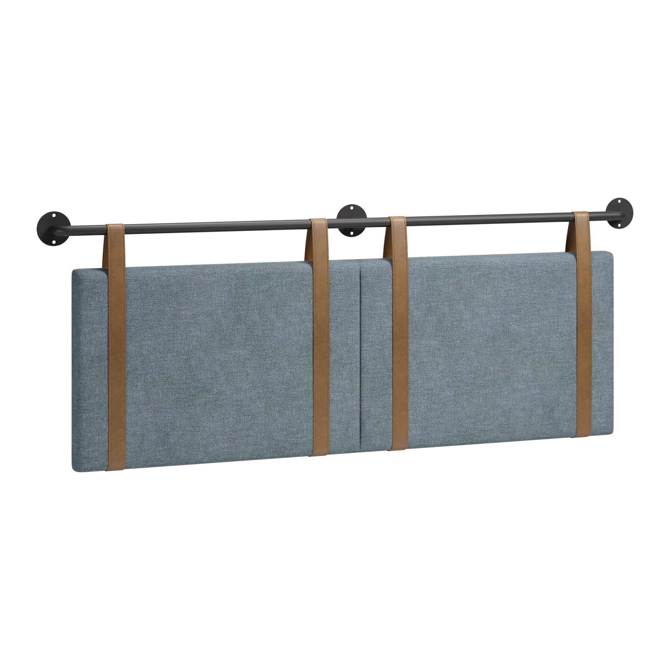 Zeva Floating Queen Headboard Gray