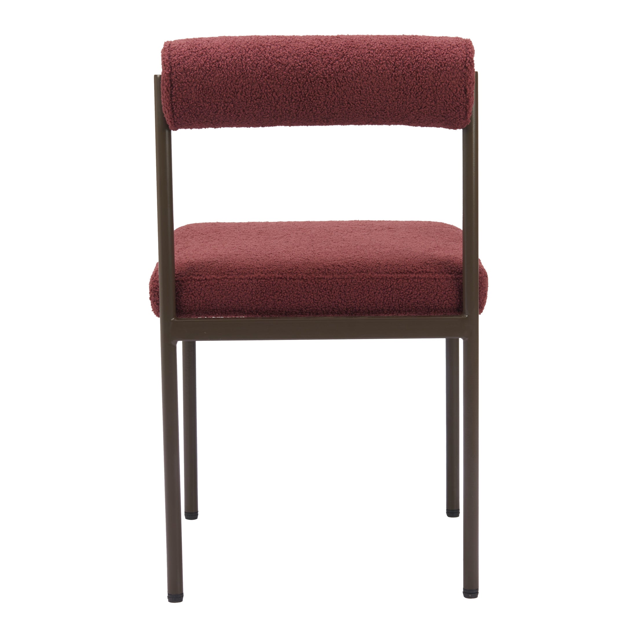 Livorno Dining Chair Red & Bronze