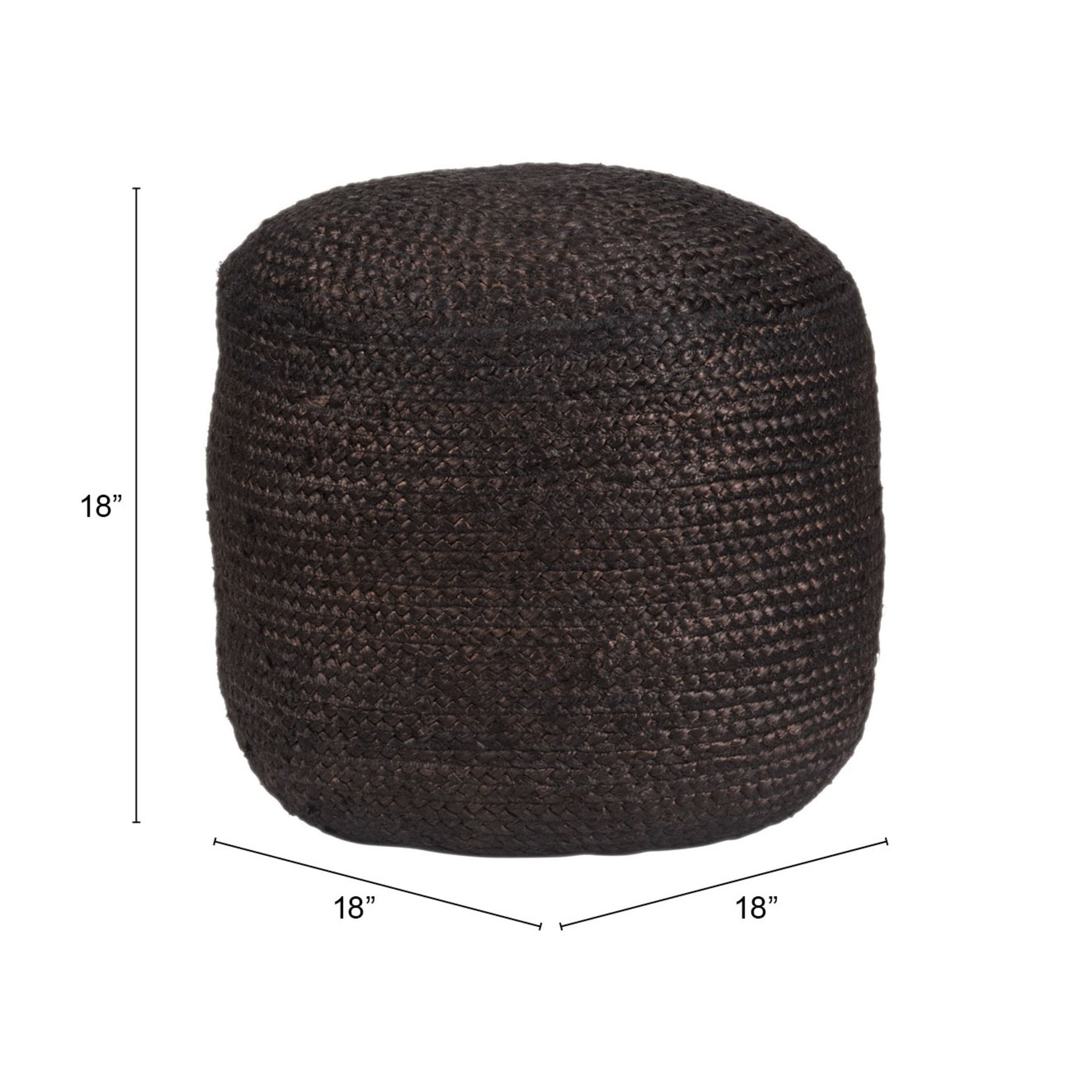 Lillian Ottoman Black