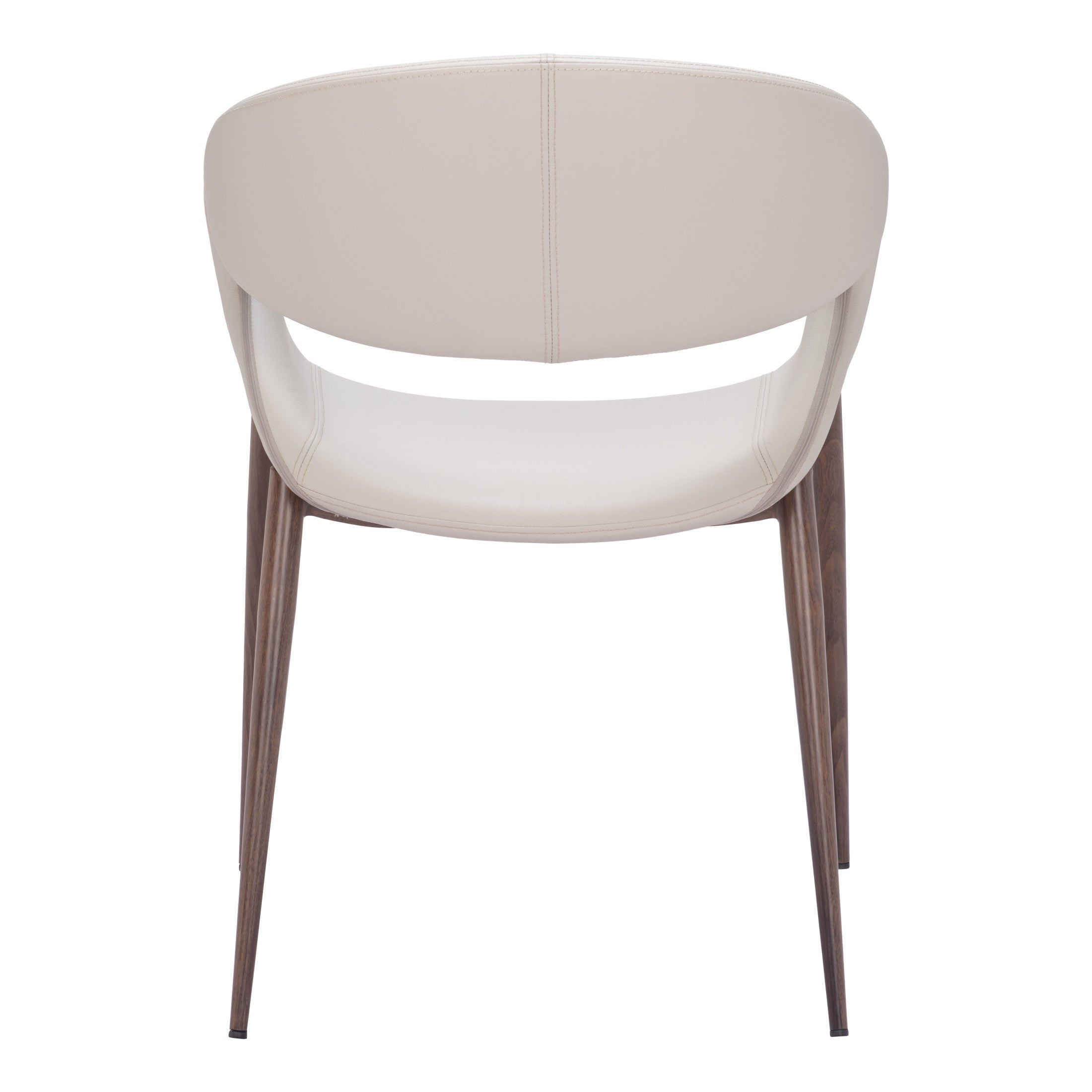Limay Dining Chair (Set of 2) Beige & Walnut