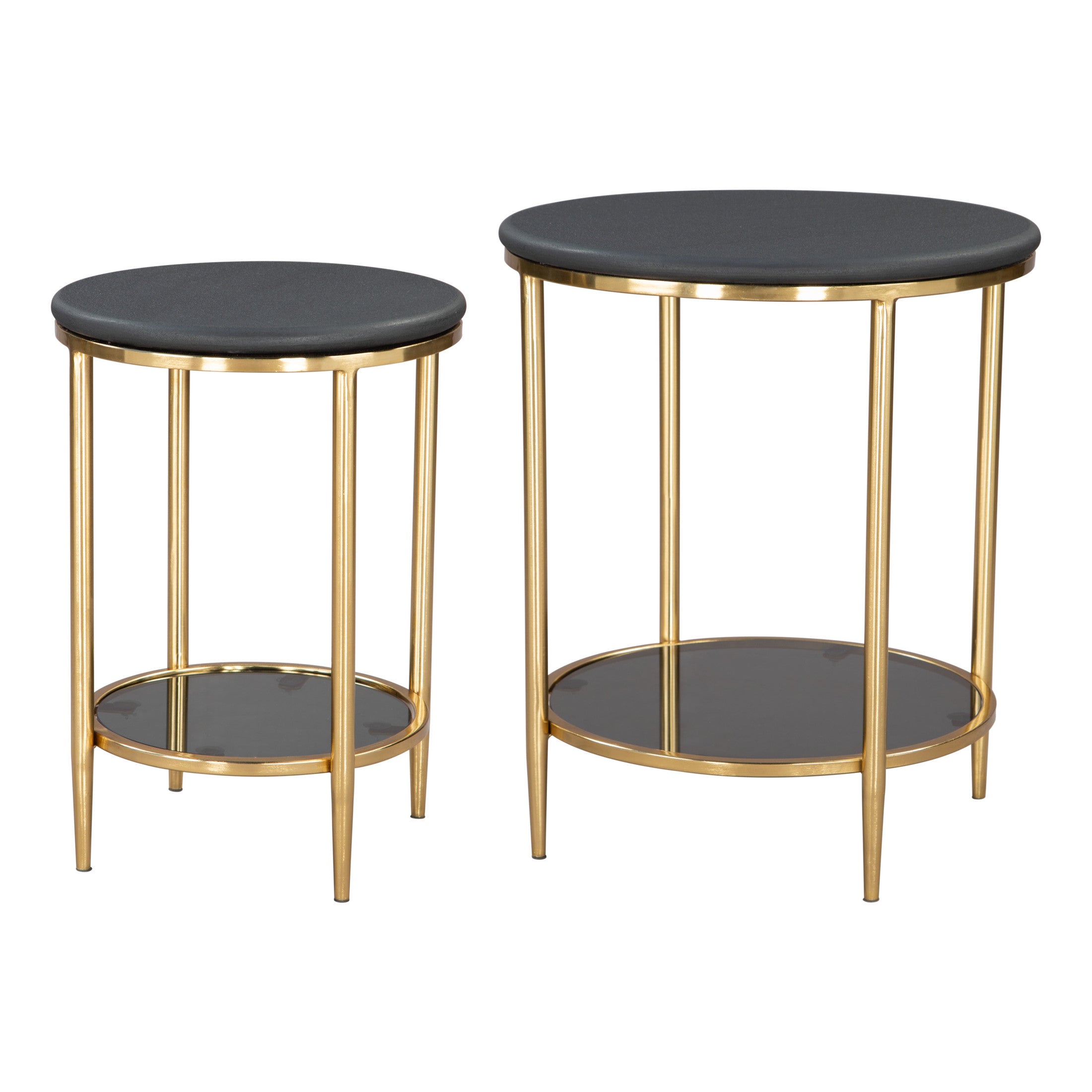 Koper Coffee Table Set (2-Piece) Black