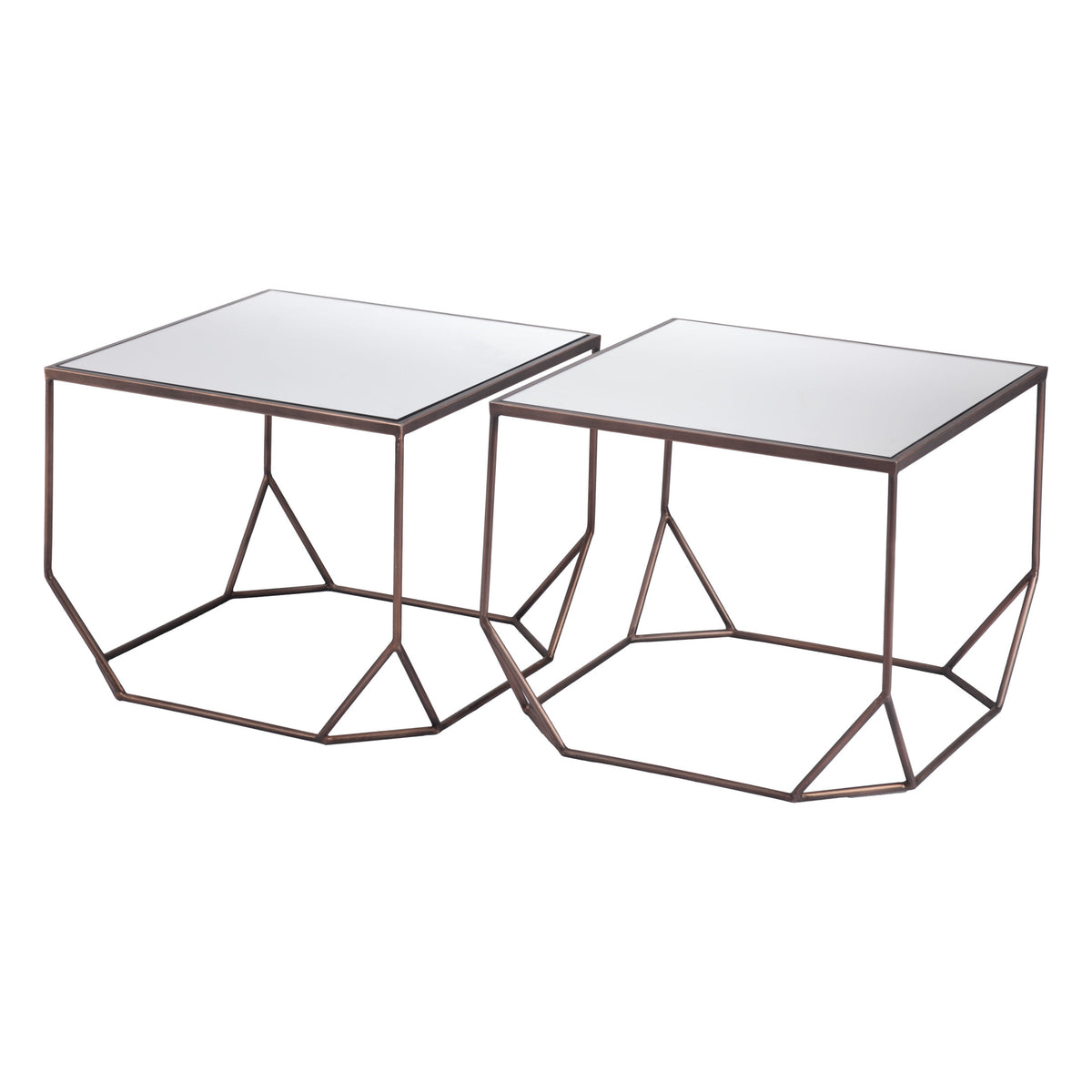 Arzon Coffee Table Set (2-Piece) Bronze