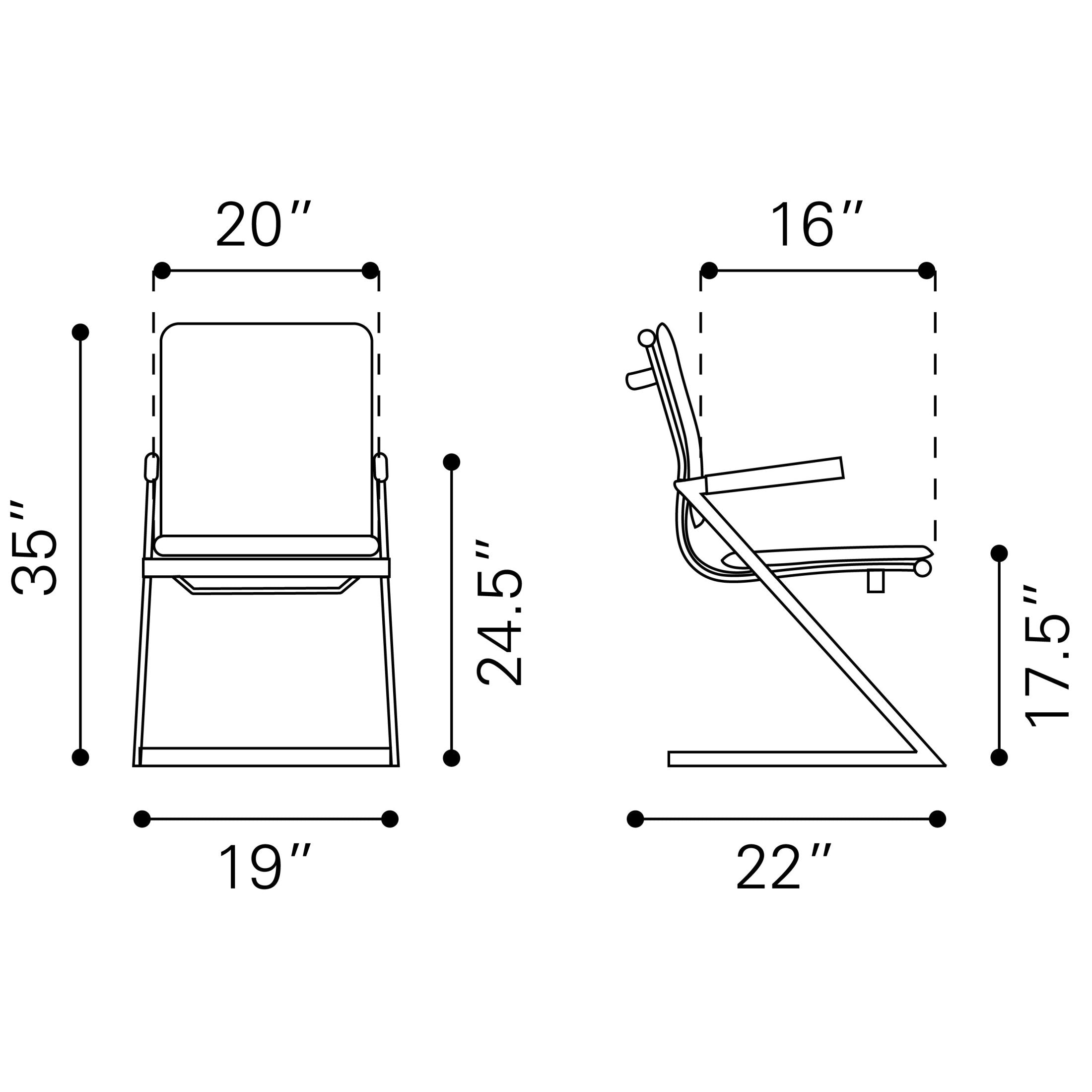 Lider Plus Conference Chair (Set of 2) White