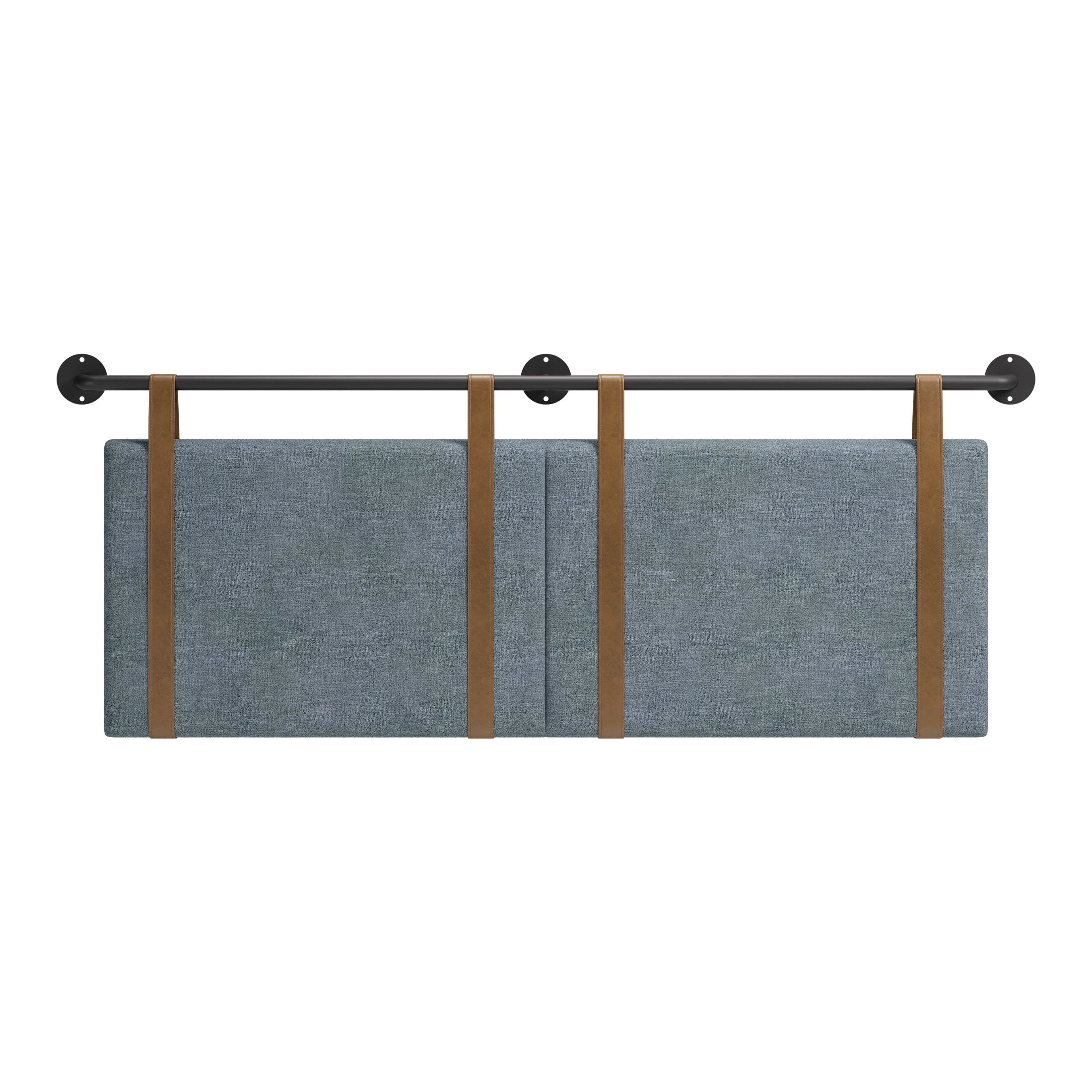 Zeva Floating Queen Headboard Gray