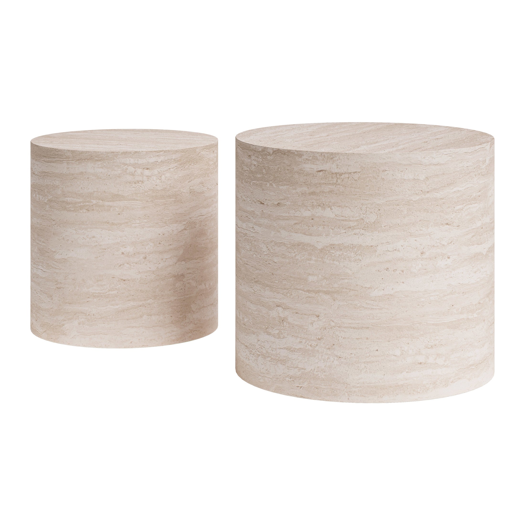 Carzo Coffee Table Set (2-Piece) Stone Beige