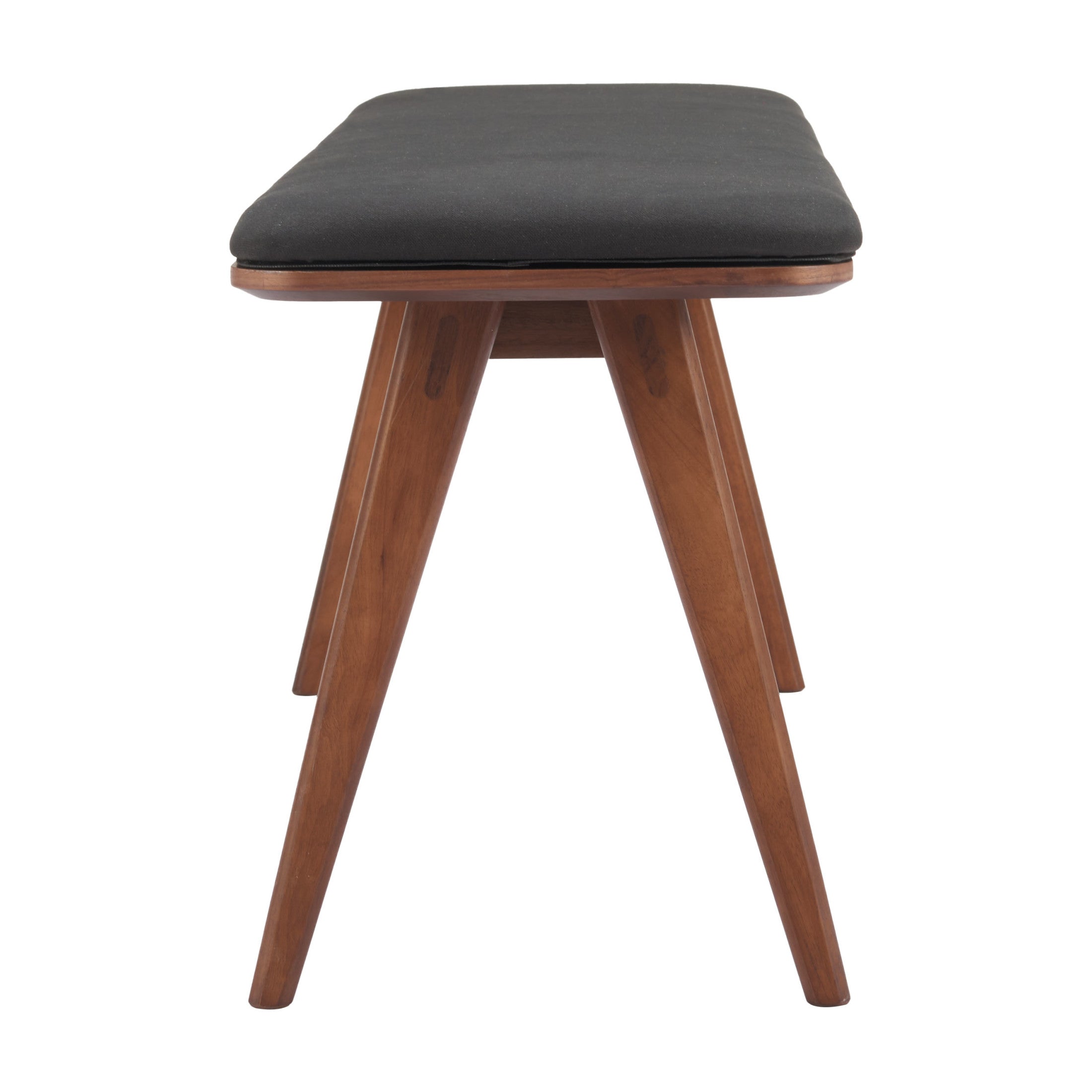 Kazwali Bench Black & Walnut