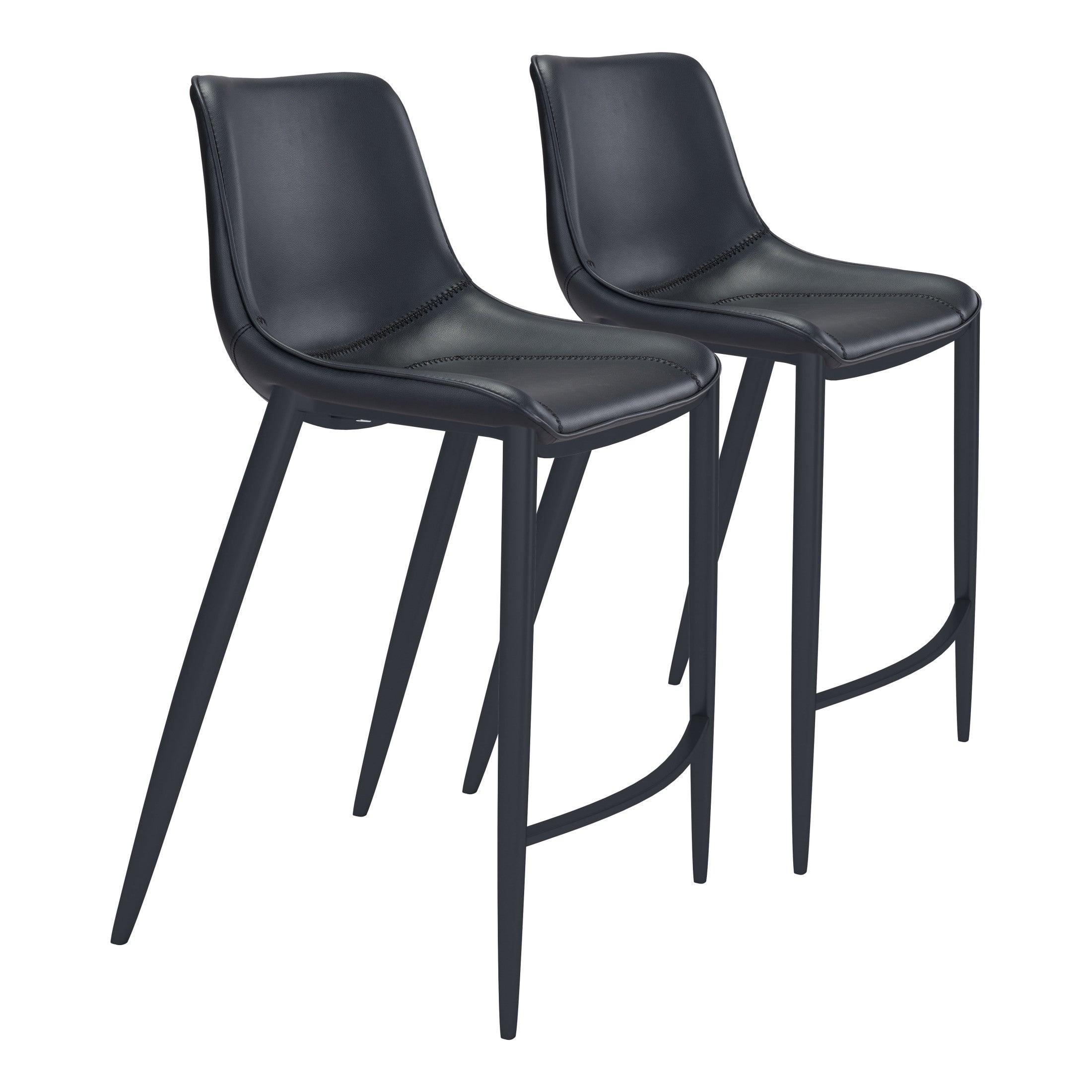 Magnus Barstool (Set of 2) Black