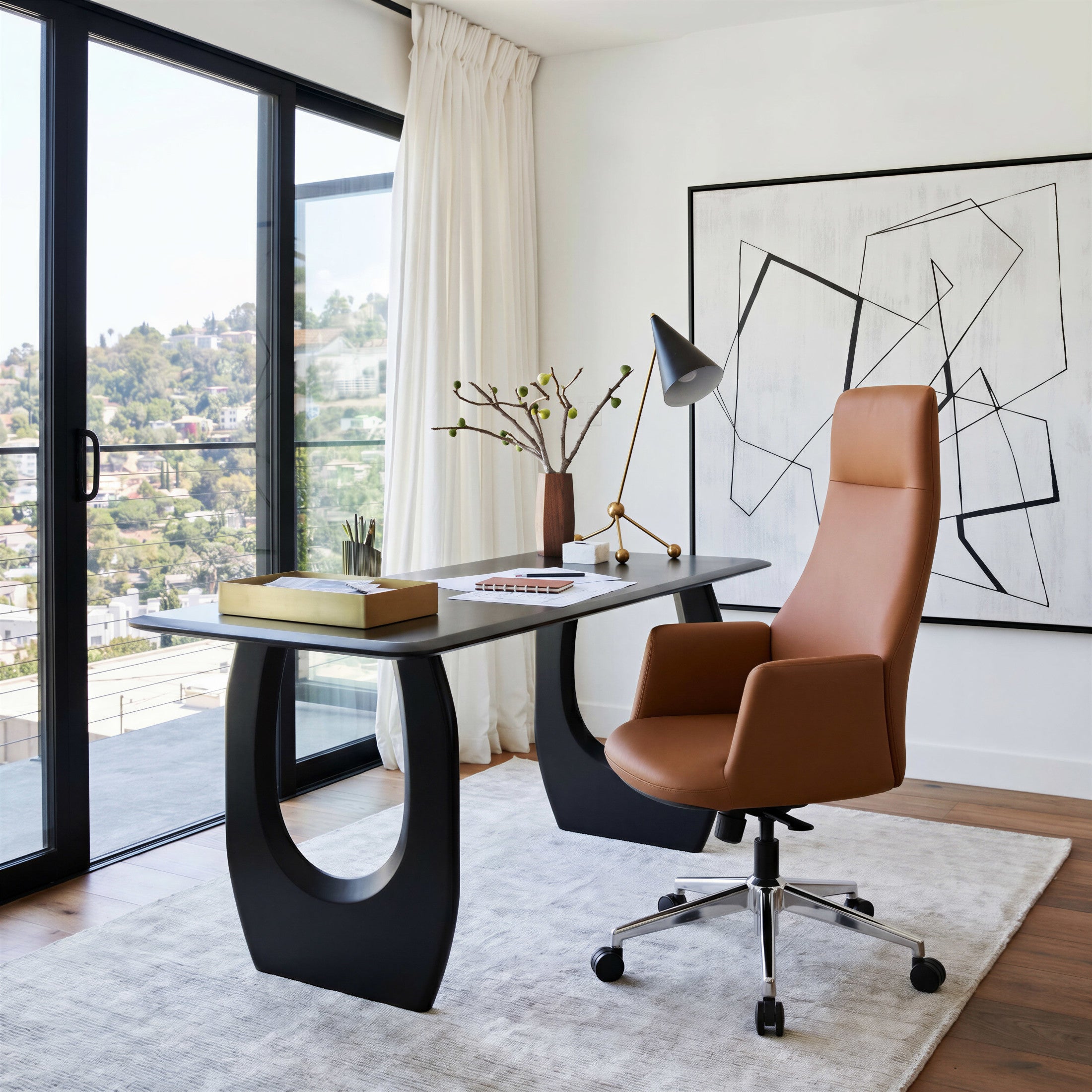 Cleopatra Office Chair Brown