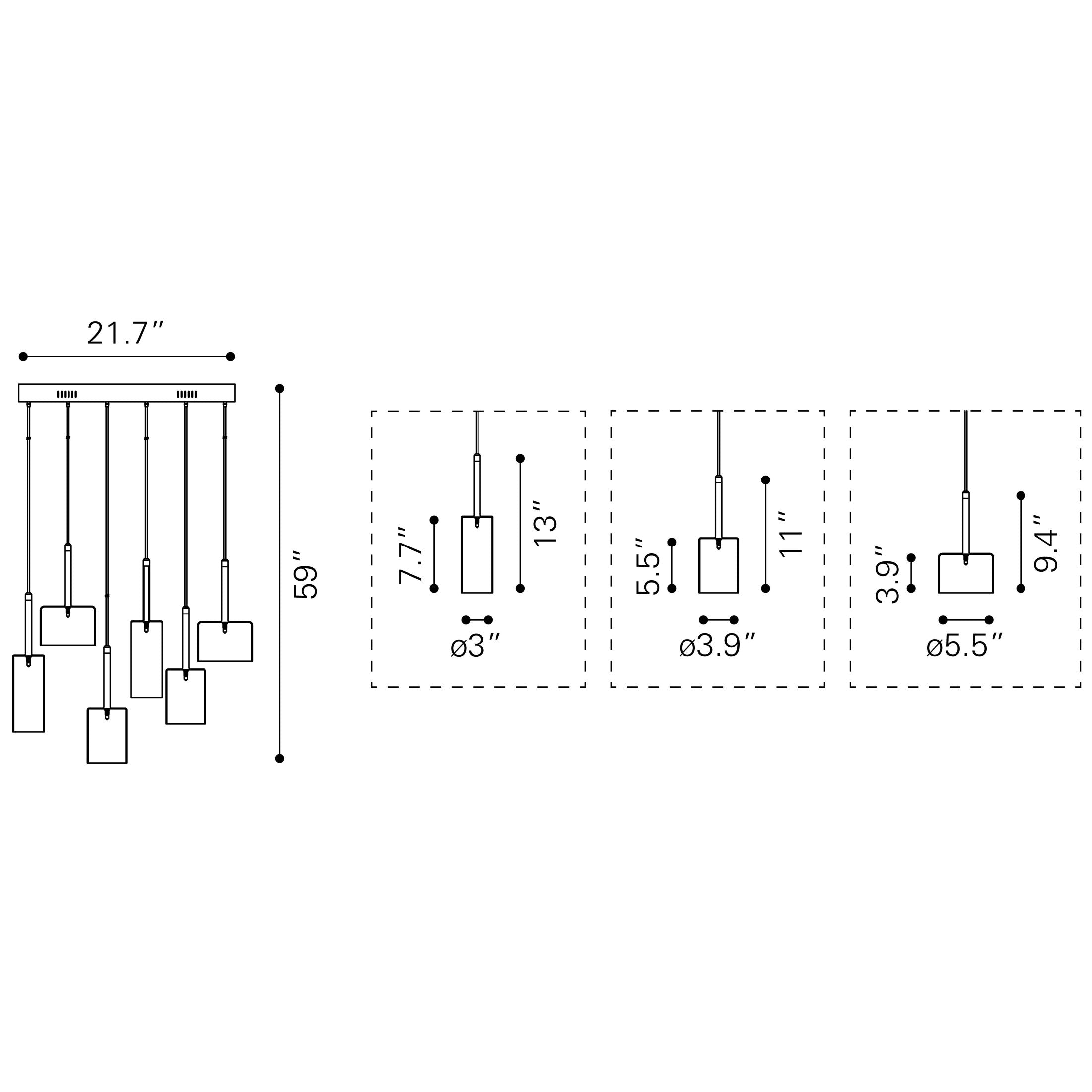 Hale Ceiling Lamp Clear