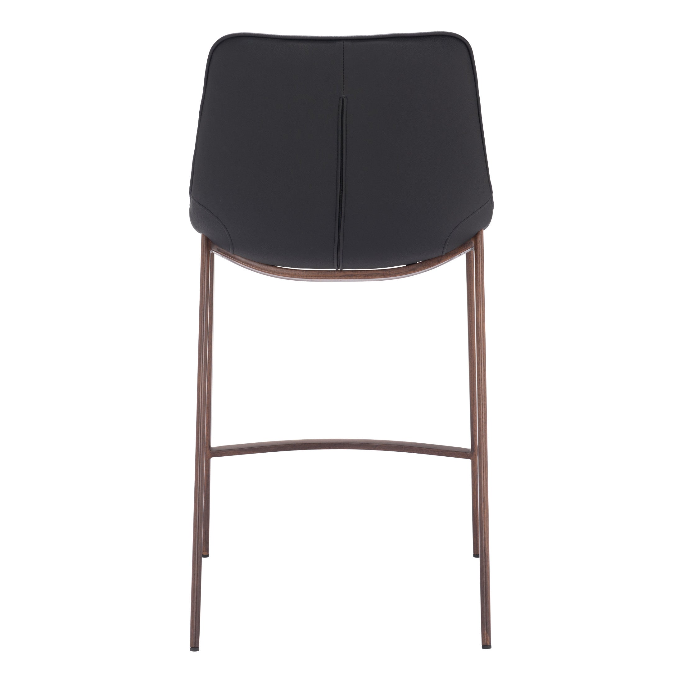 Magnus Counter Stool (Set of 2) Black & Walnut