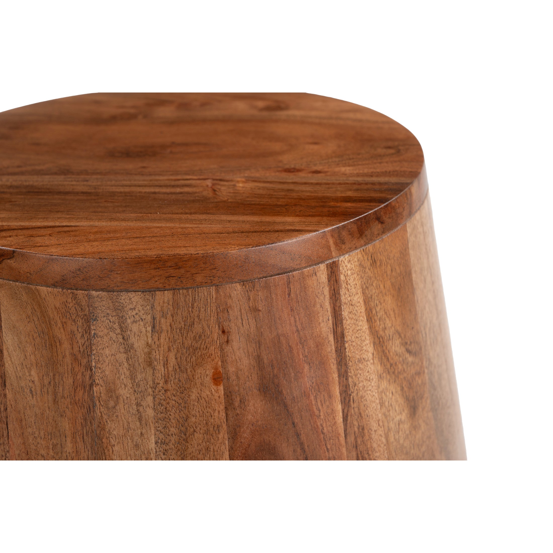 Tornos Side Table Walnut & Deep Blue
